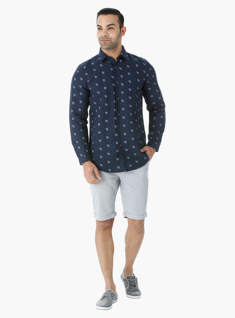 Printed Shorts in Regular Fit-men-clothing-bottoms-shorts-image-1