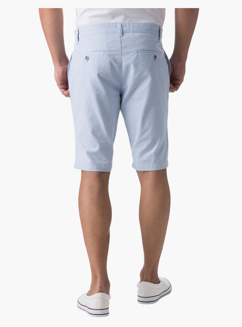 Cotton Dobby Shorts in Slim Fit-men-clothing-bottoms-shorts-image-4