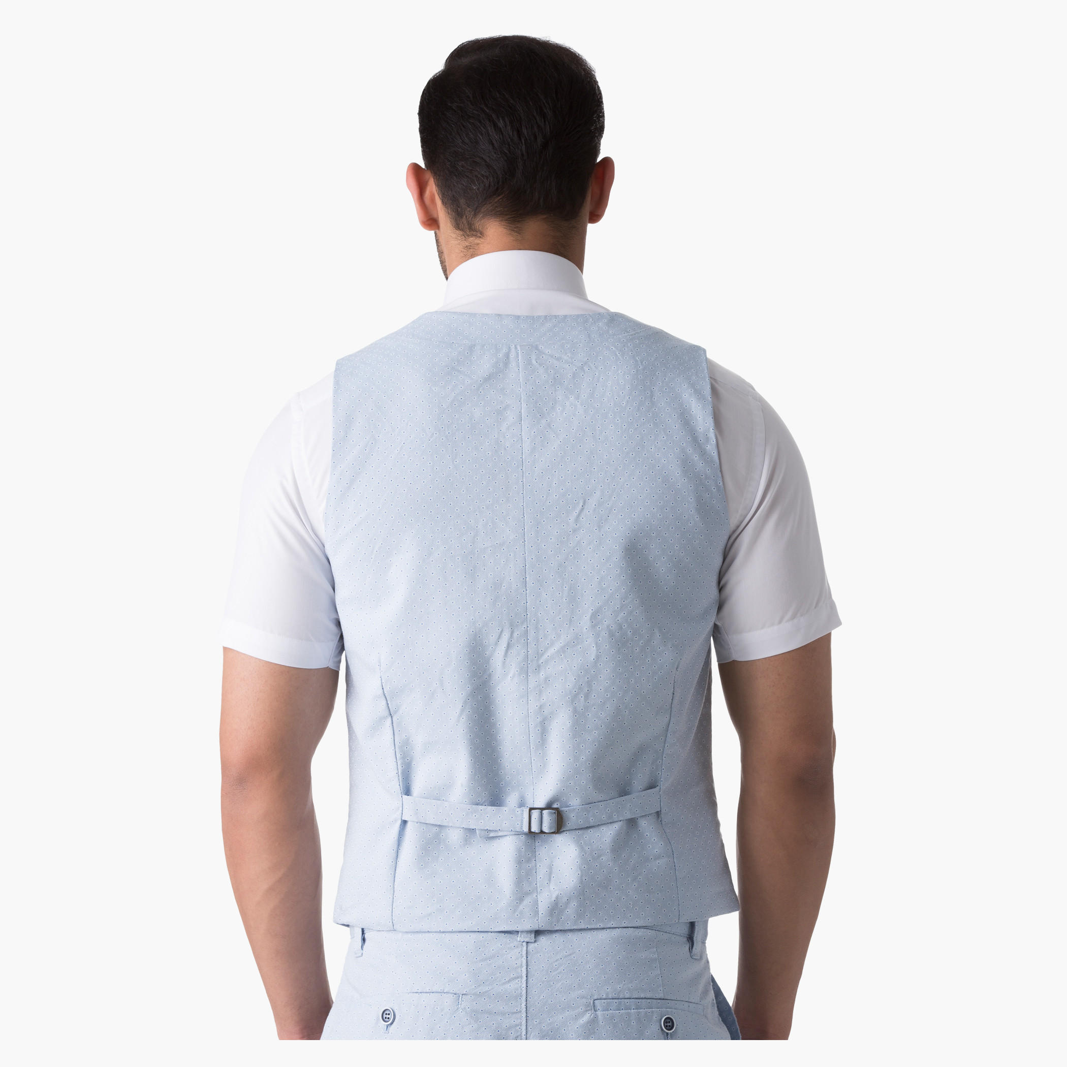 Cotton Dobby Waistcoat in Relaxed Fit-men-clothing-jacketsandblazers-coats-image-2