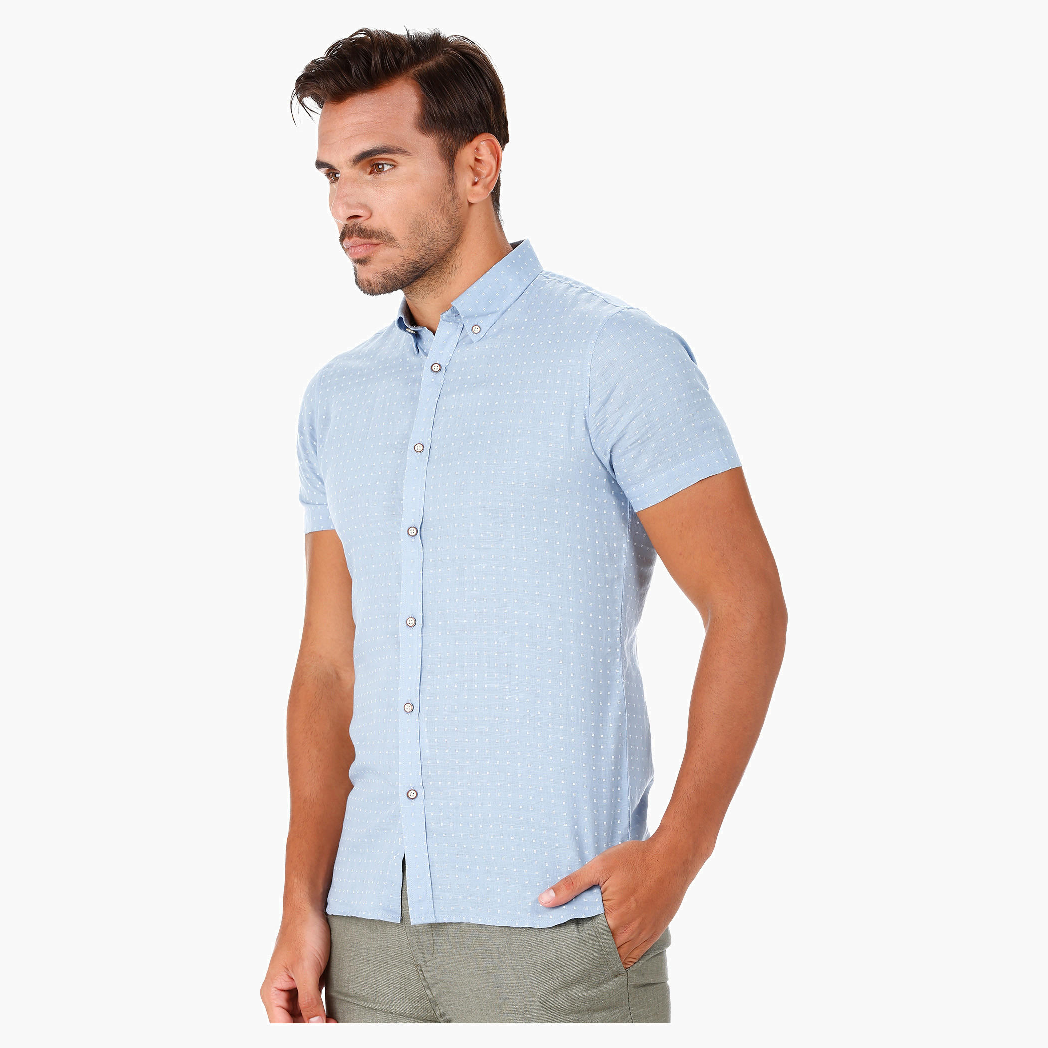 Linen Shirt in Slim Fit-men-clothing-shirts-image-3