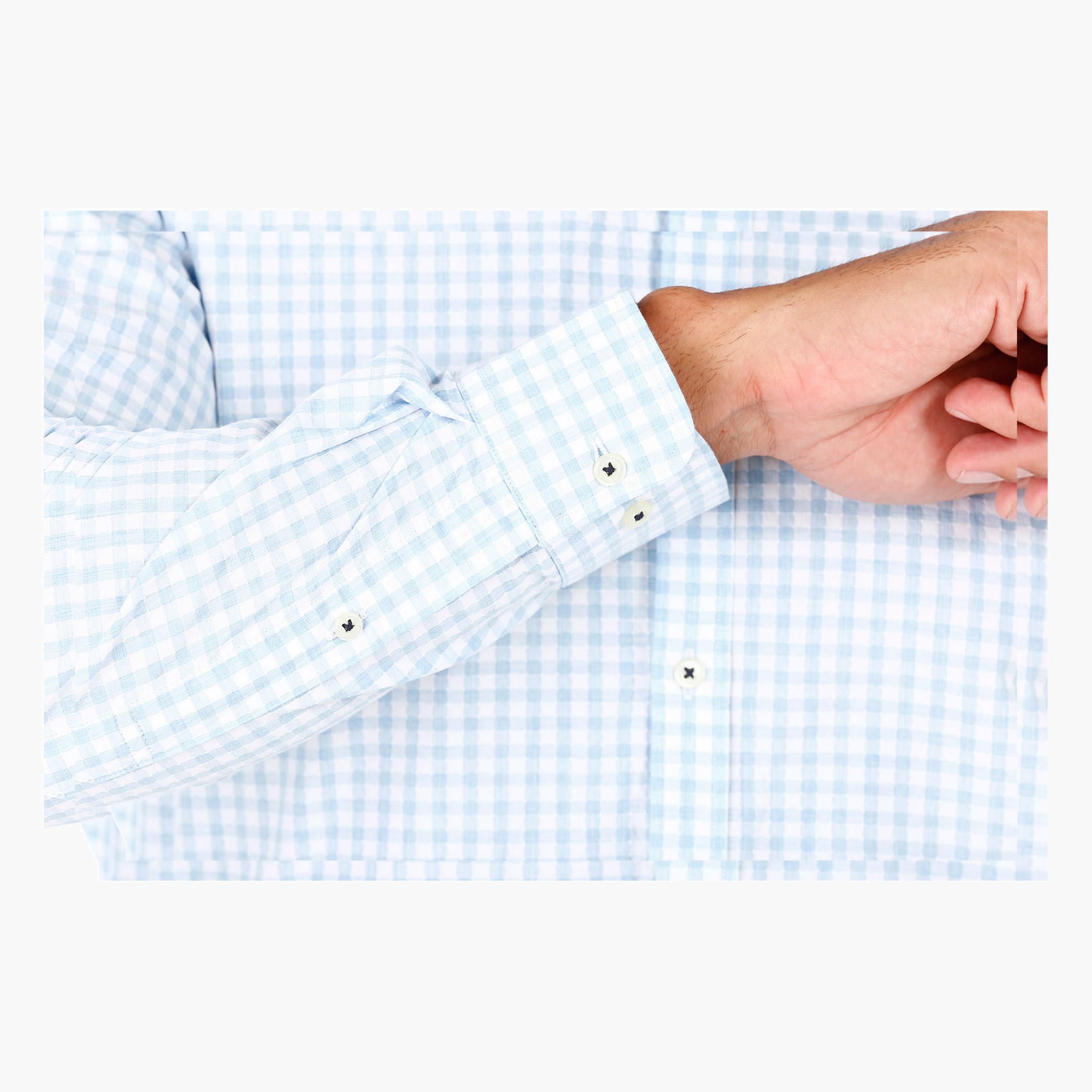 Checked Cotton Shirt with Long Sleeves in Regular Fit-men-clothing-shirts-image-4