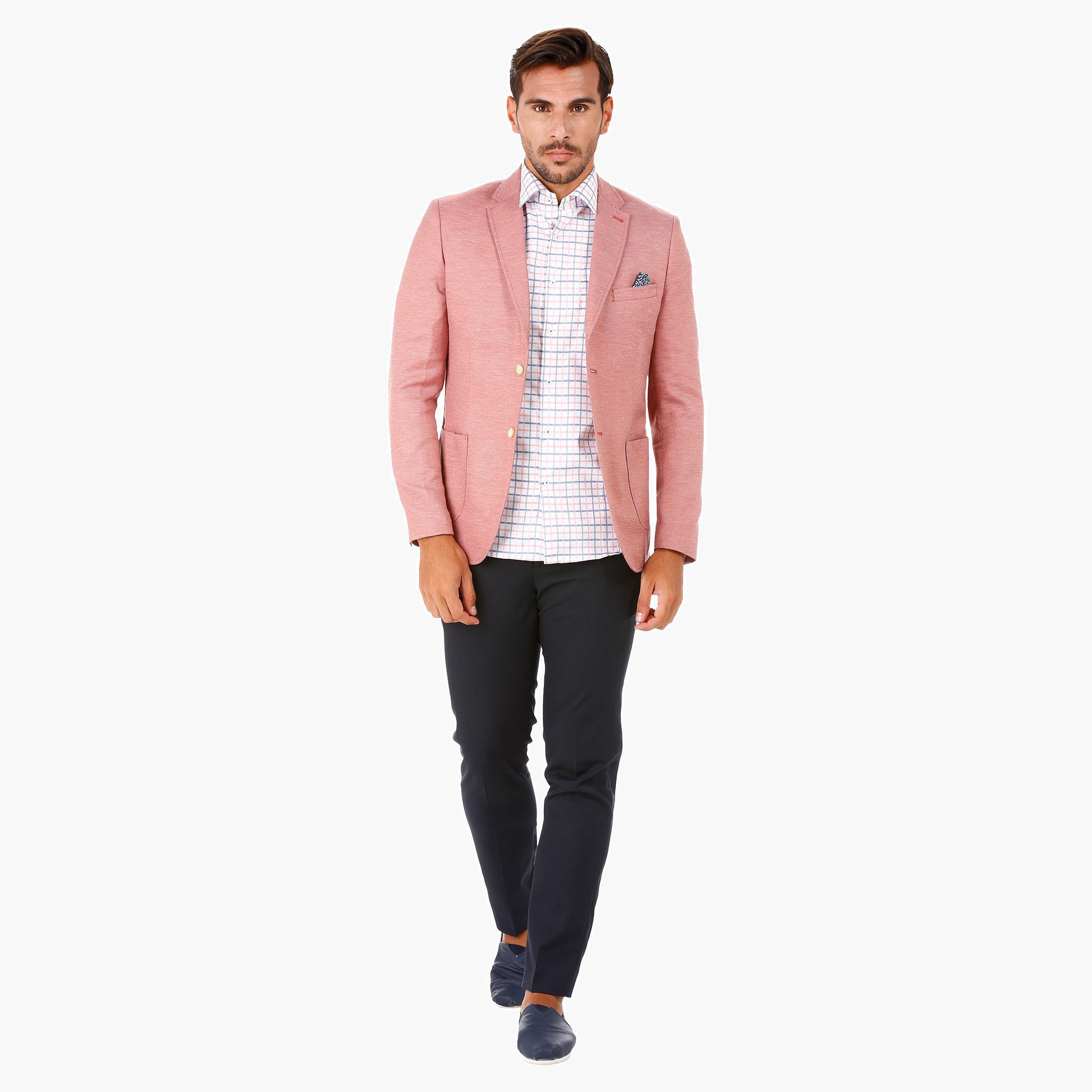 Linen Casual Blazer with Notch Lapel in Slim Fit-men-winterwear-jacketsandblazers-image-5