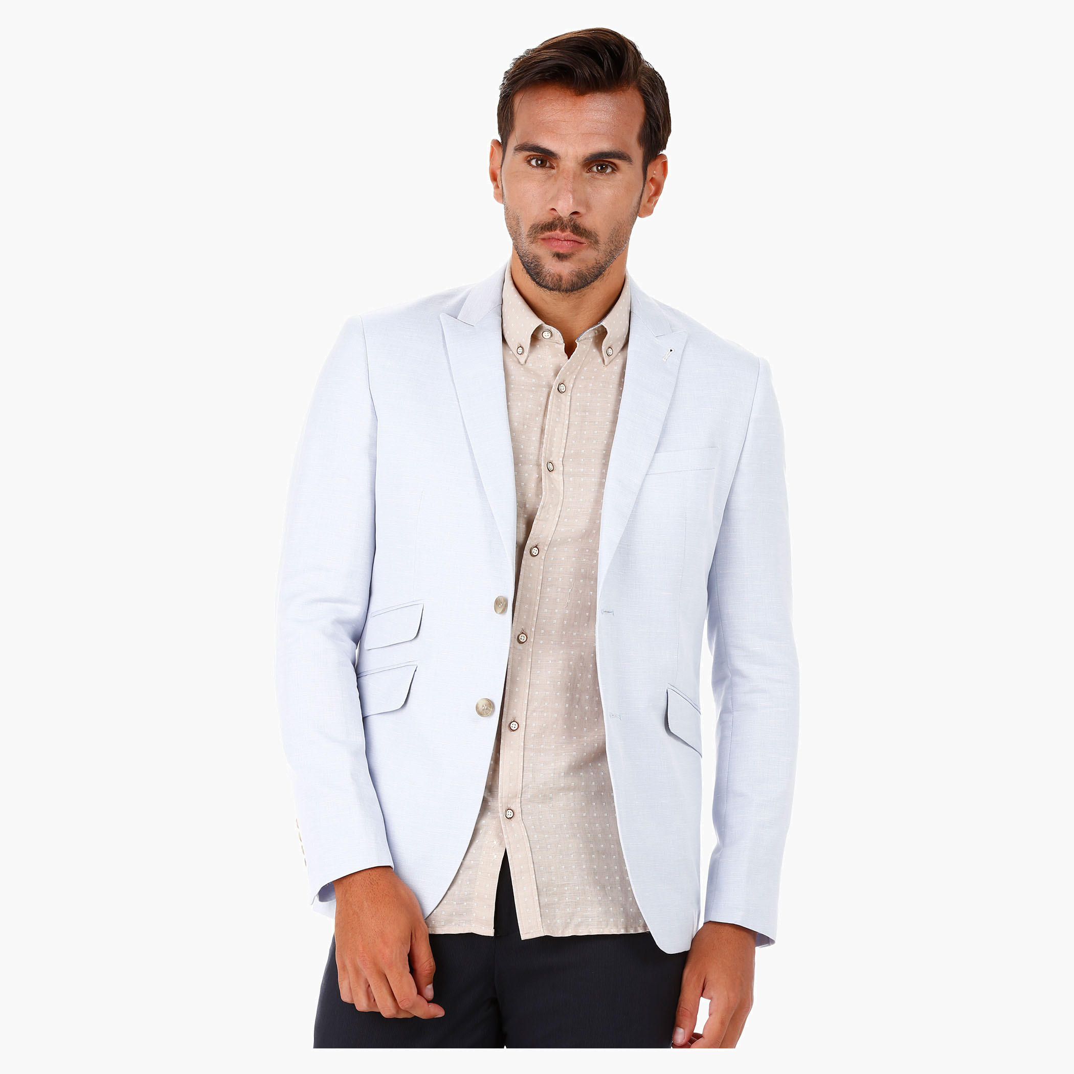 Slim-fit Blazer with Peak Lapel-men-winterwear-jacketsandblazers-image-5