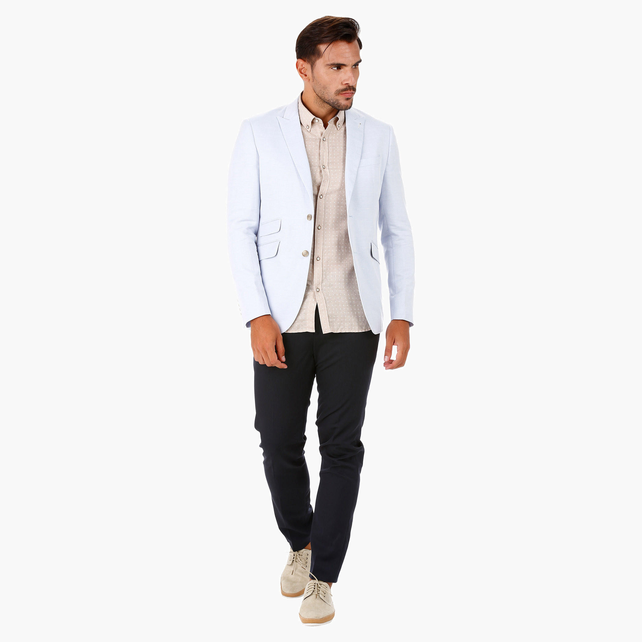 Slim-fit Blazer with Peak Lapel-men-winterwear-jacketsandblazers-image-1