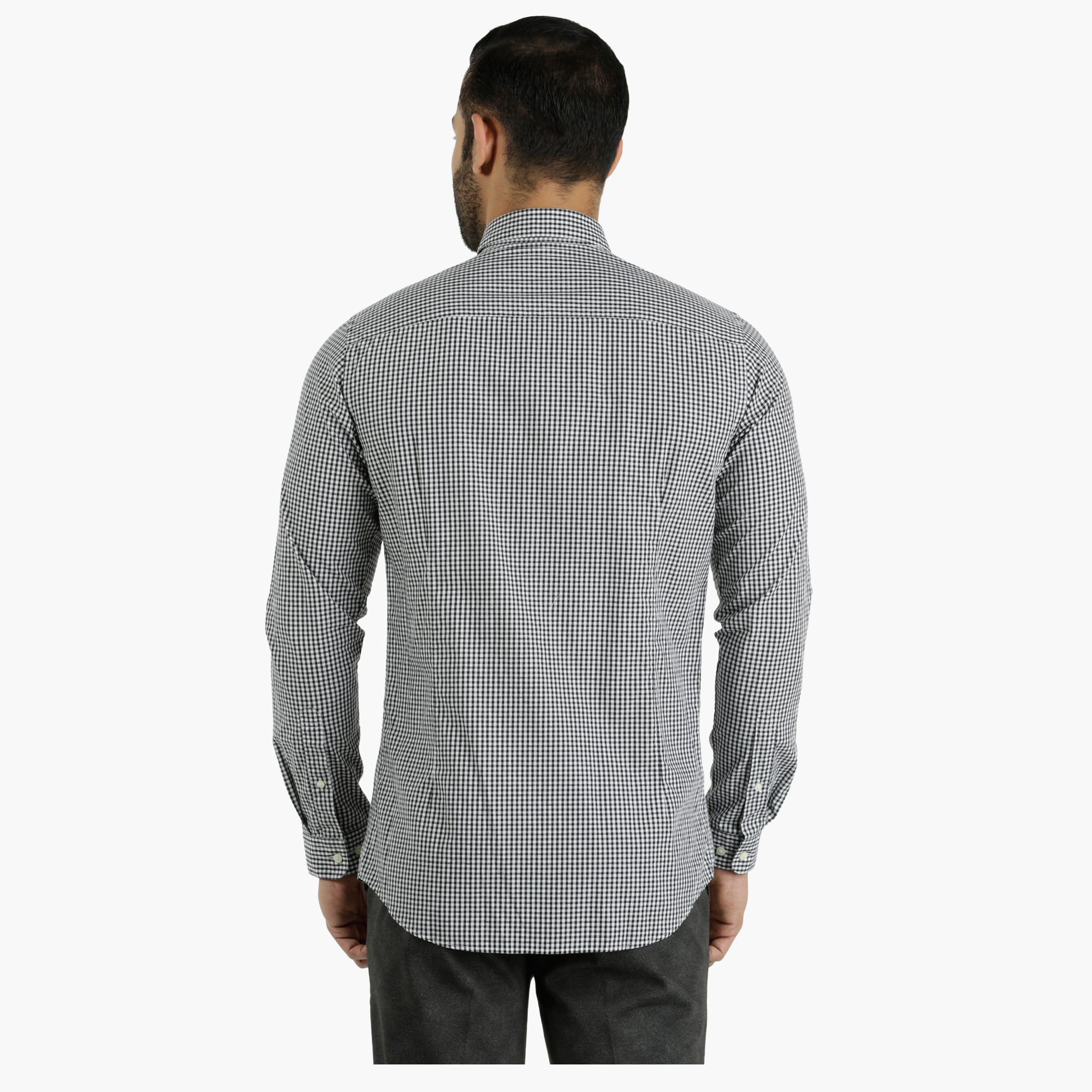 Cotton Chequered Shirt in Slim Fit-men-clothing-shirts-image-2