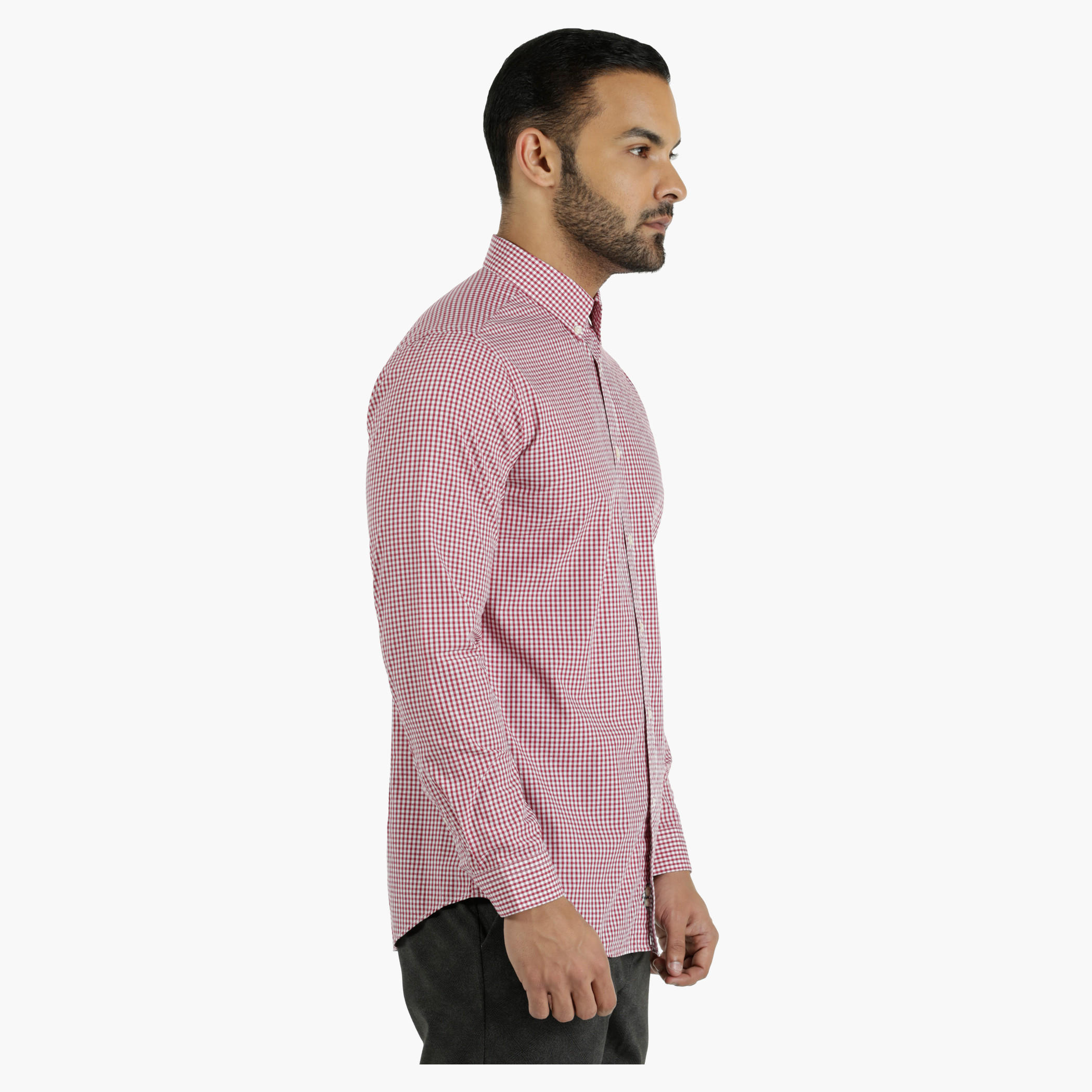 Cotton Chequered Shirt in Slim Fit-men-clothing-shirts-image-8