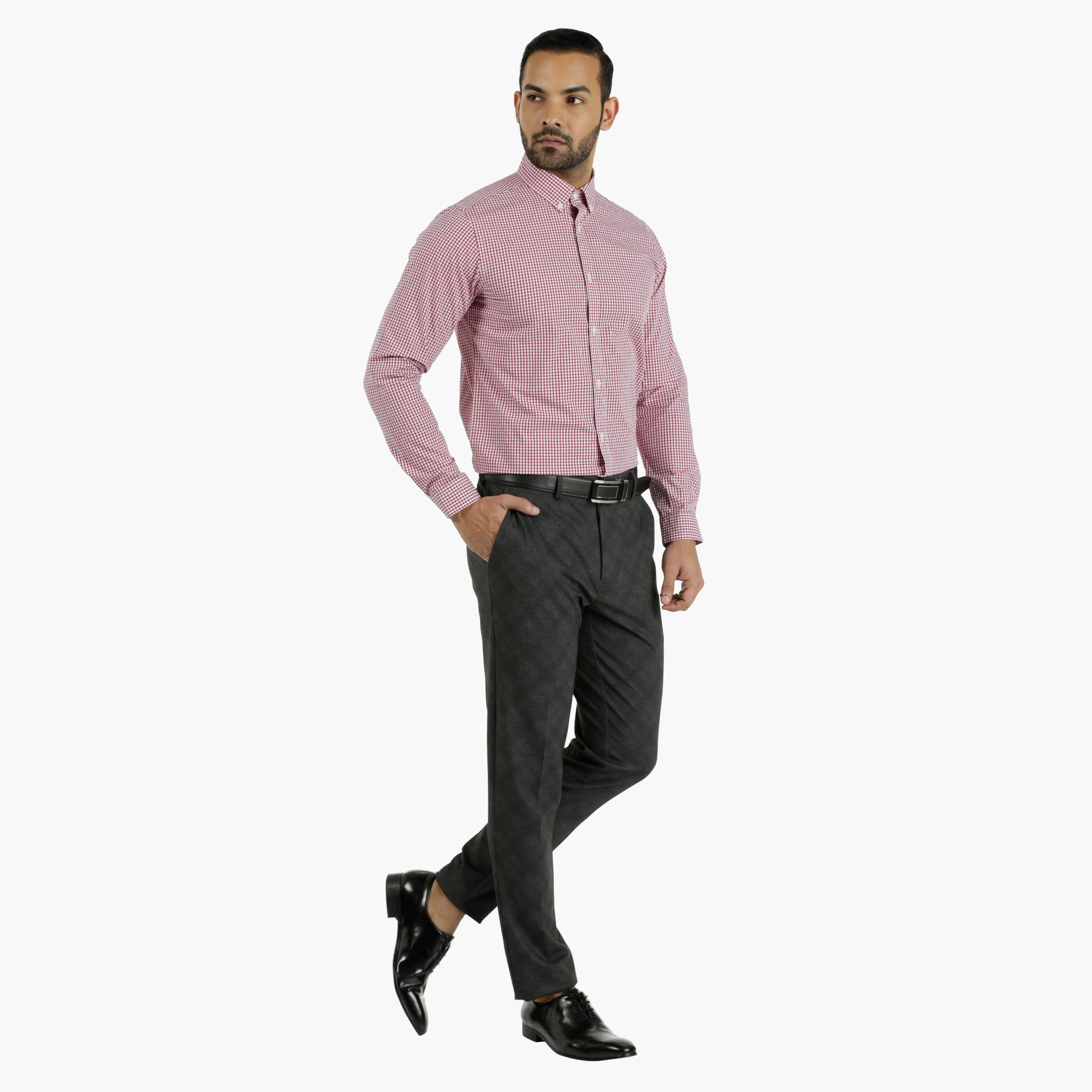 Cotton Chequered Shirt in Slim Fit-men-clothing-shirts-image-10