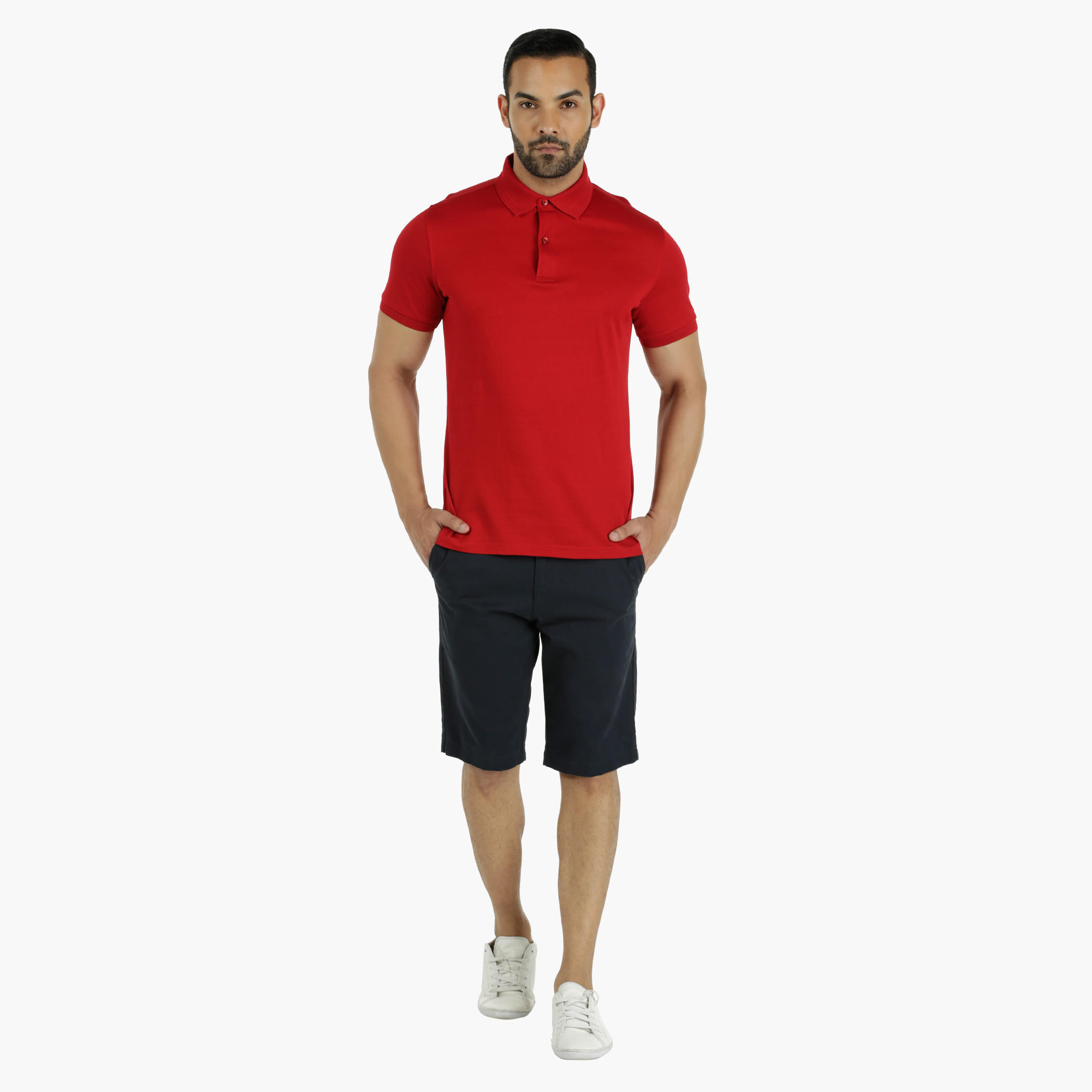 Casual Half-Length Shorts in Regular Fit-men-clothing-bottoms-shorts-image-5