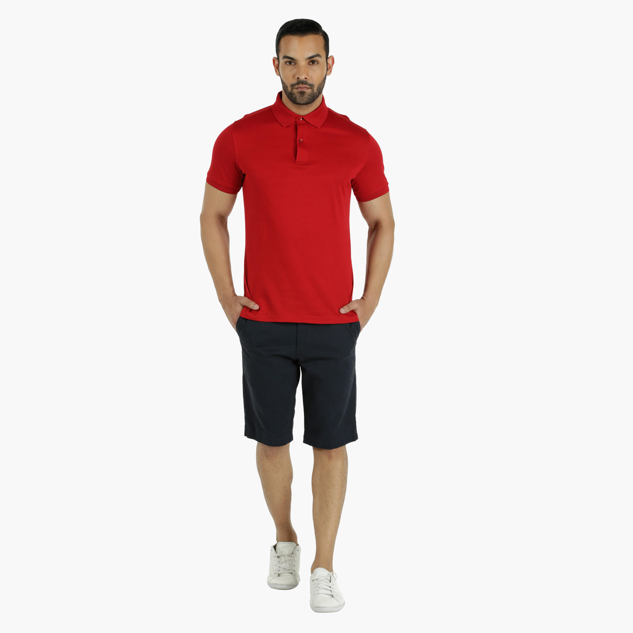 Cotton Polo T-Shirt with Pique Collar in Regular Fit-men-clothing-tshirtsandpolos-polos-image-15