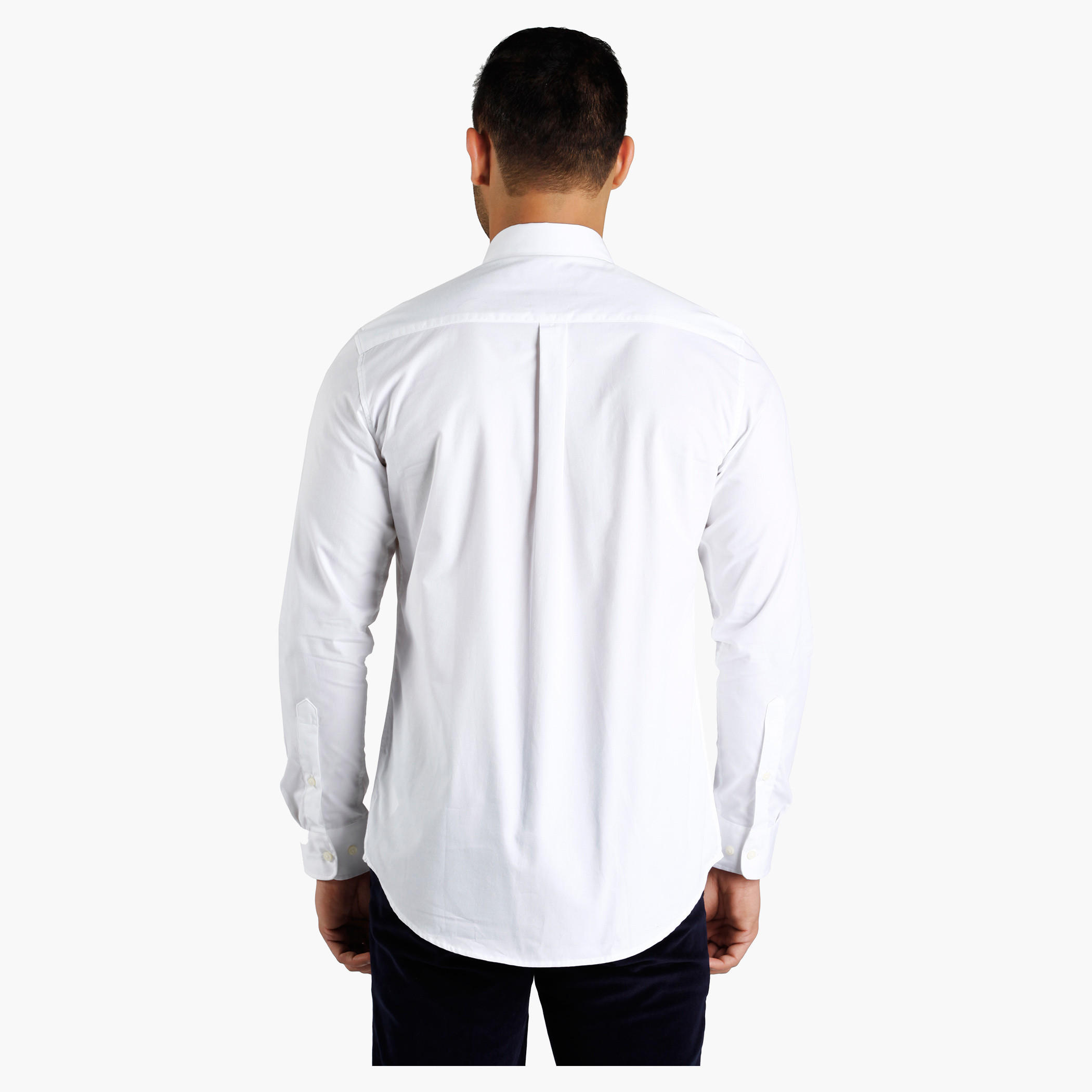 Button Down Collar Cotton Shirt in Regular Fit-men-clothing-shirts-image-2