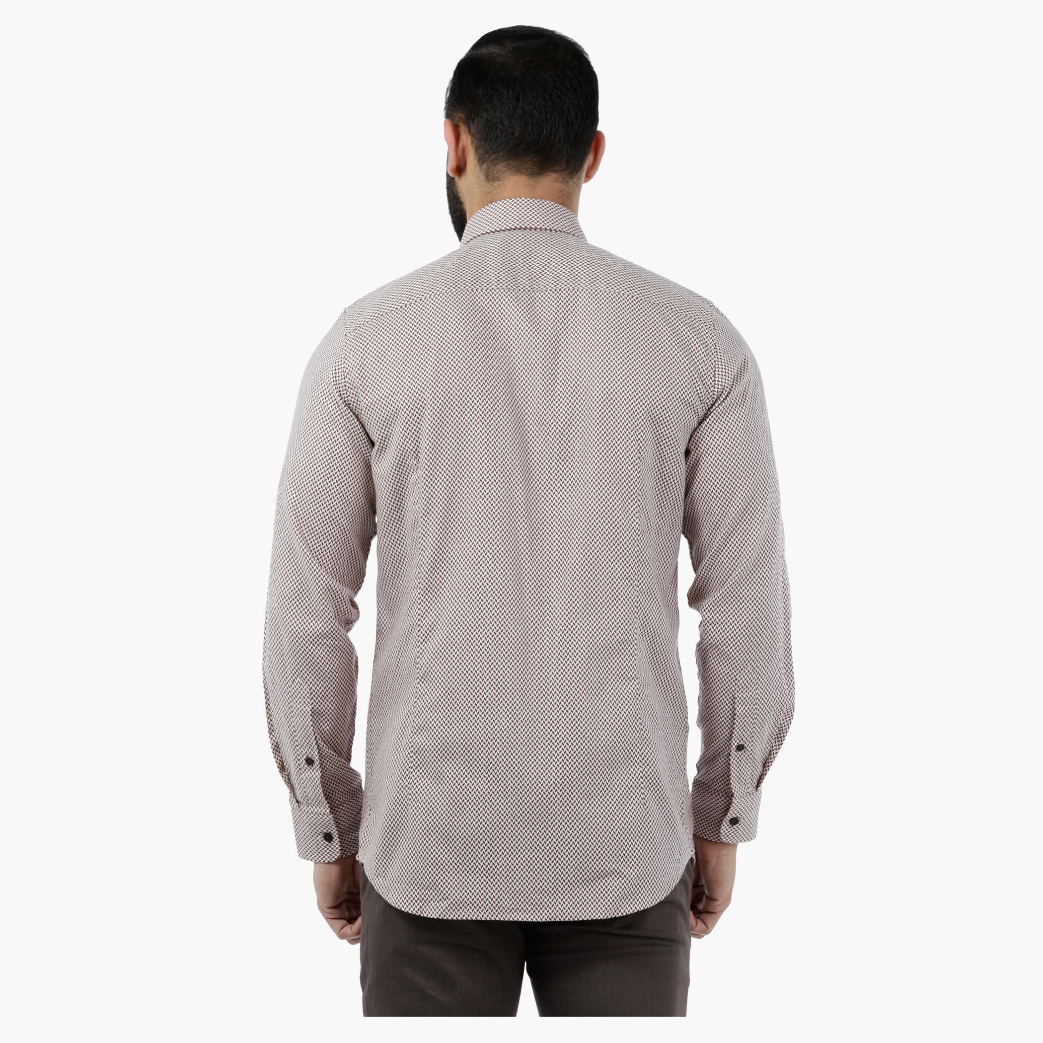 Printed Melange Full-sleeved Shirt-men-clothing-shirts-image-2