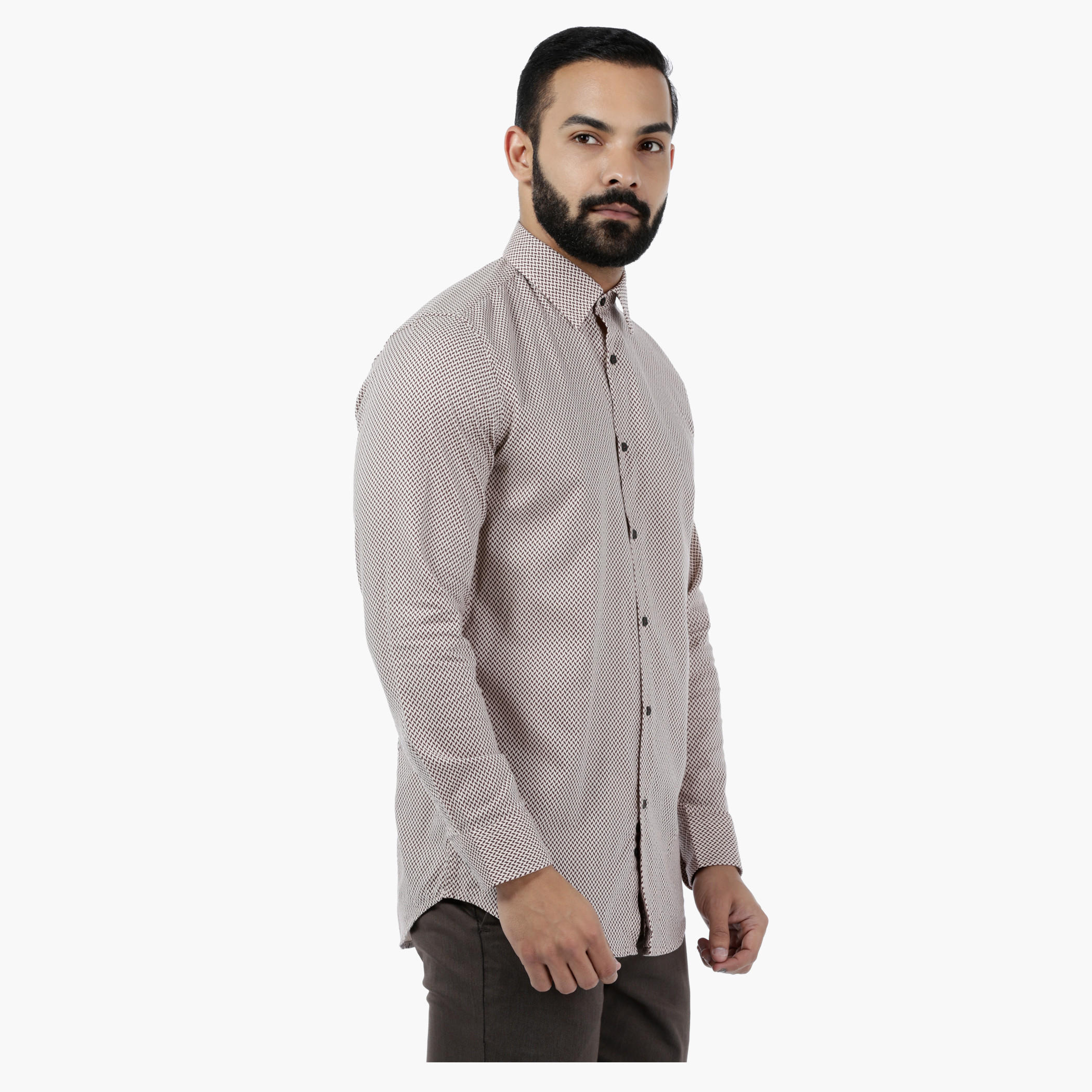 Printed Melange Full-sleeved Shirt-men-clothing-shirts-image-3
