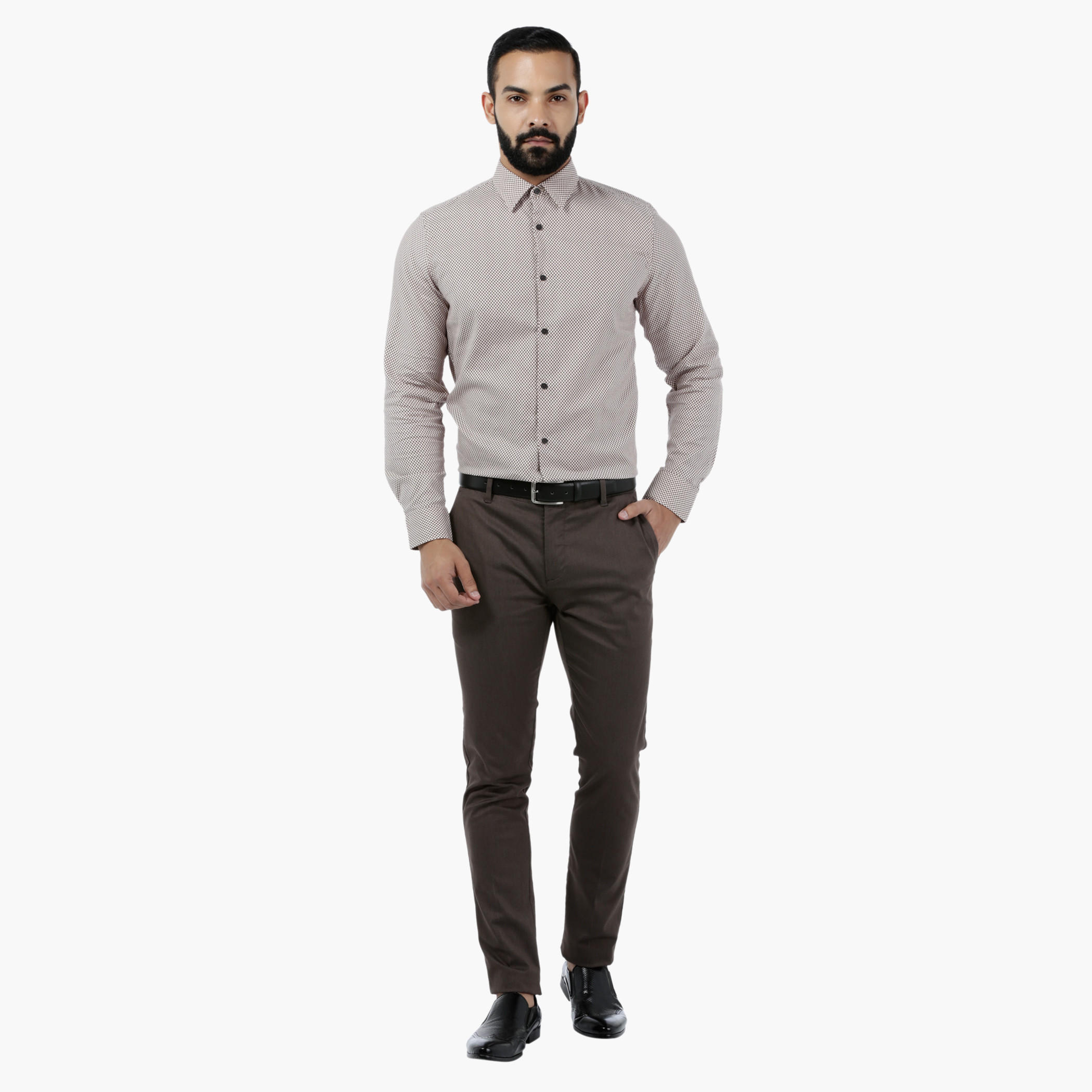Printed Melange Full-sleeved Shirt-men-clothing-shirts-image-5