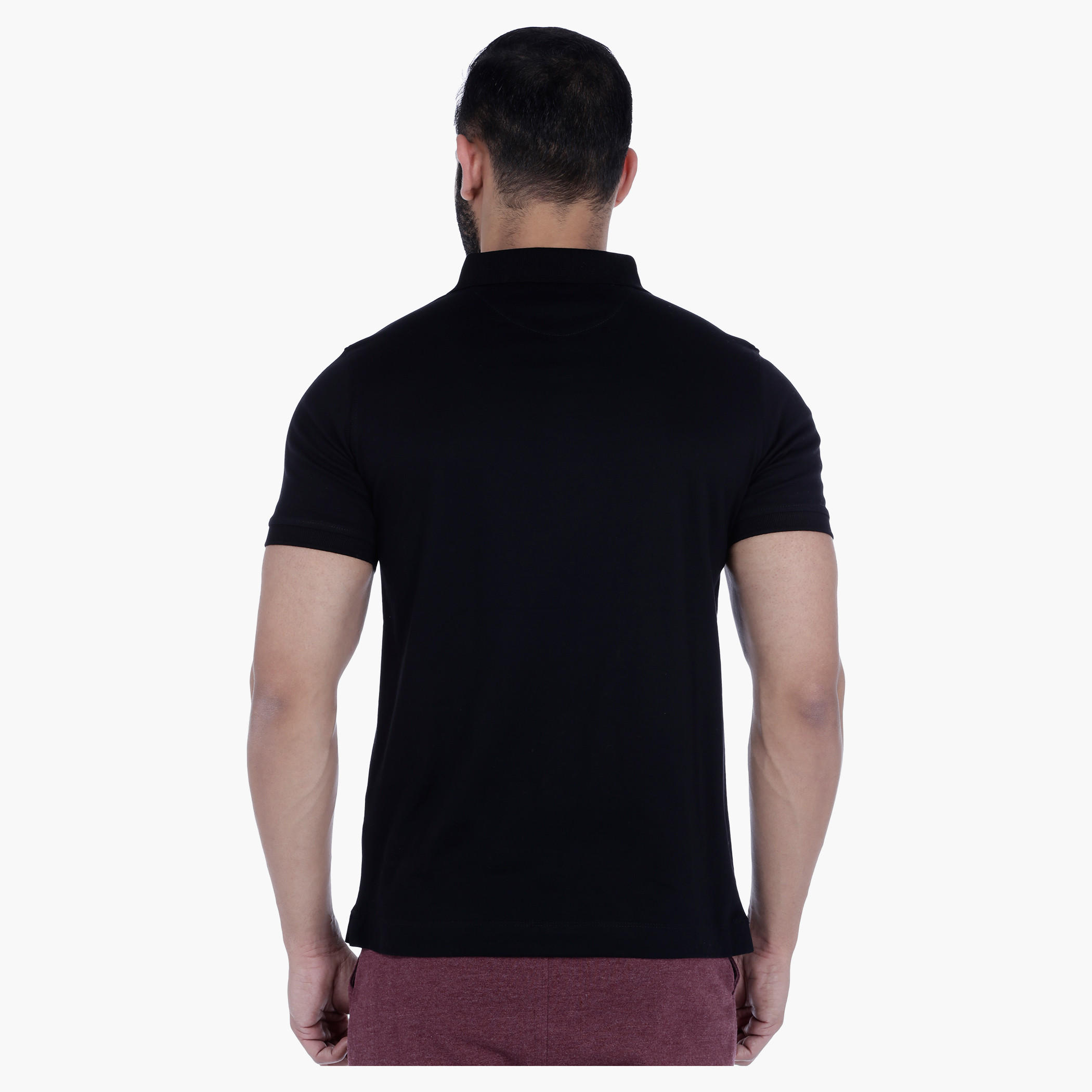 Mercerized Polo T-Shirt with Short Sleeves-men-clothing-tshirtsandpolos-polos-image-2