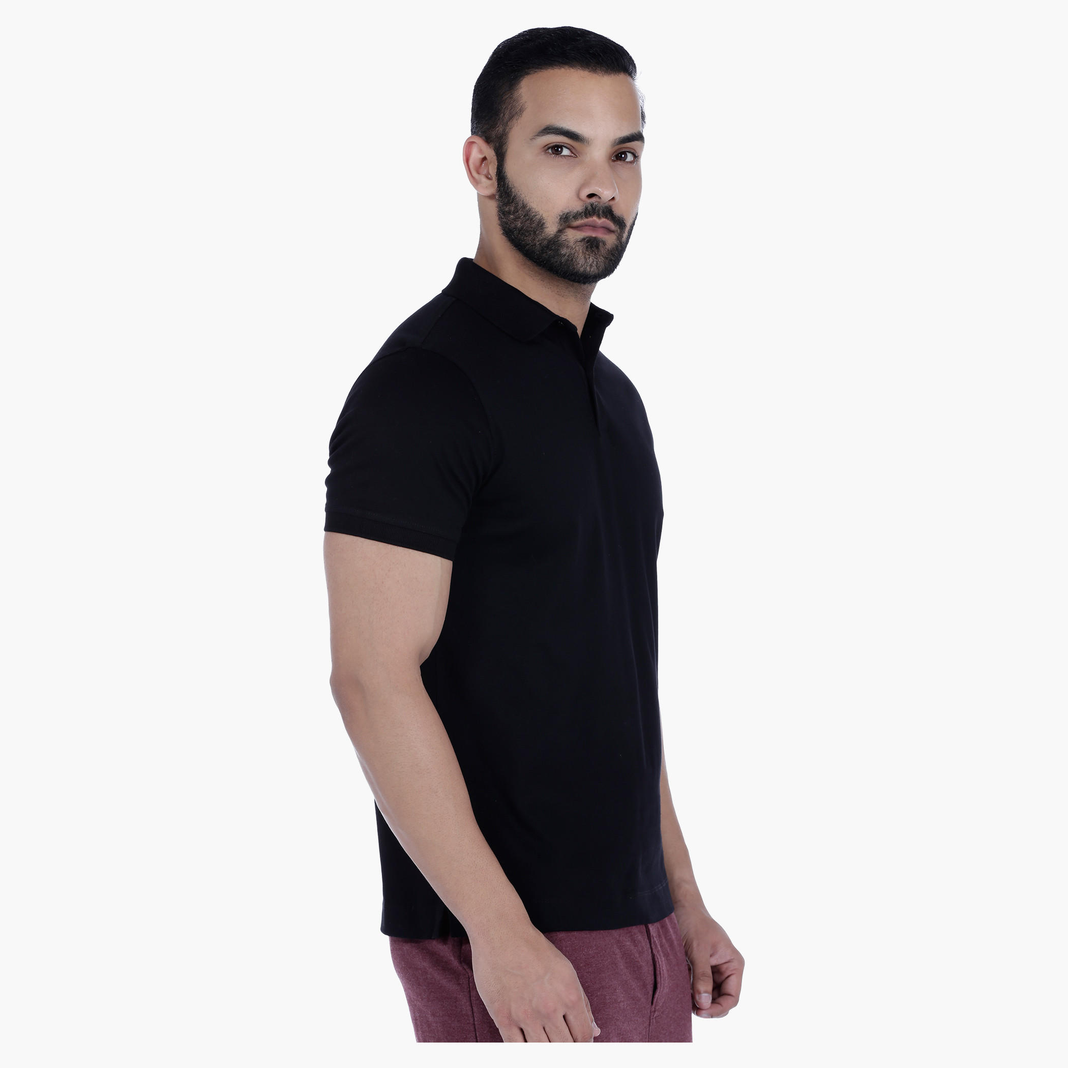 Mercerized Polo T-Shirt with Short Sleeves-men-clothing-tshirtsandpolos-polos-image-3