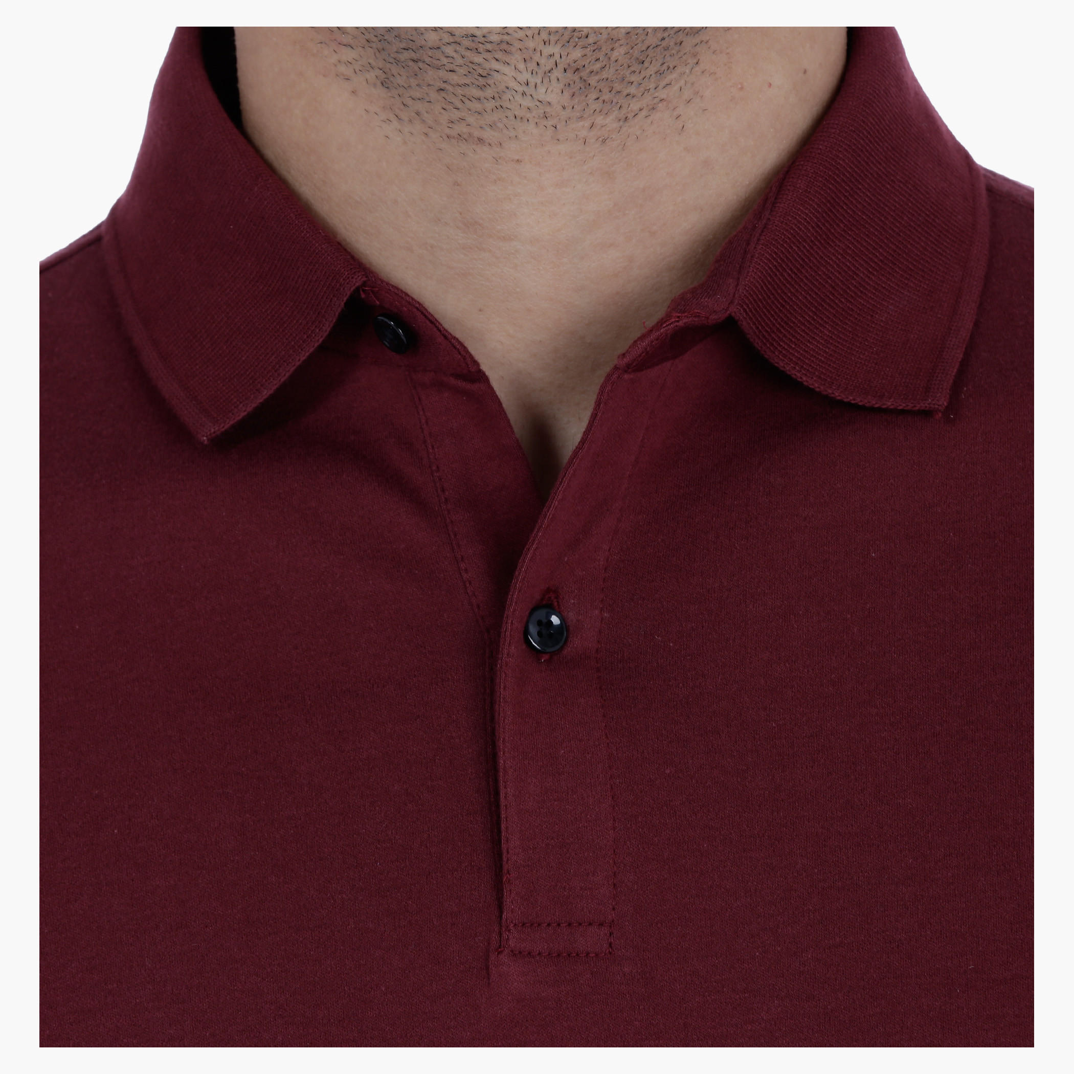 Cotton Polo Neck T-Shirt with Short Sleeves in Slim Fit-men-clothing-tshirtsandpolos-polos-image-4