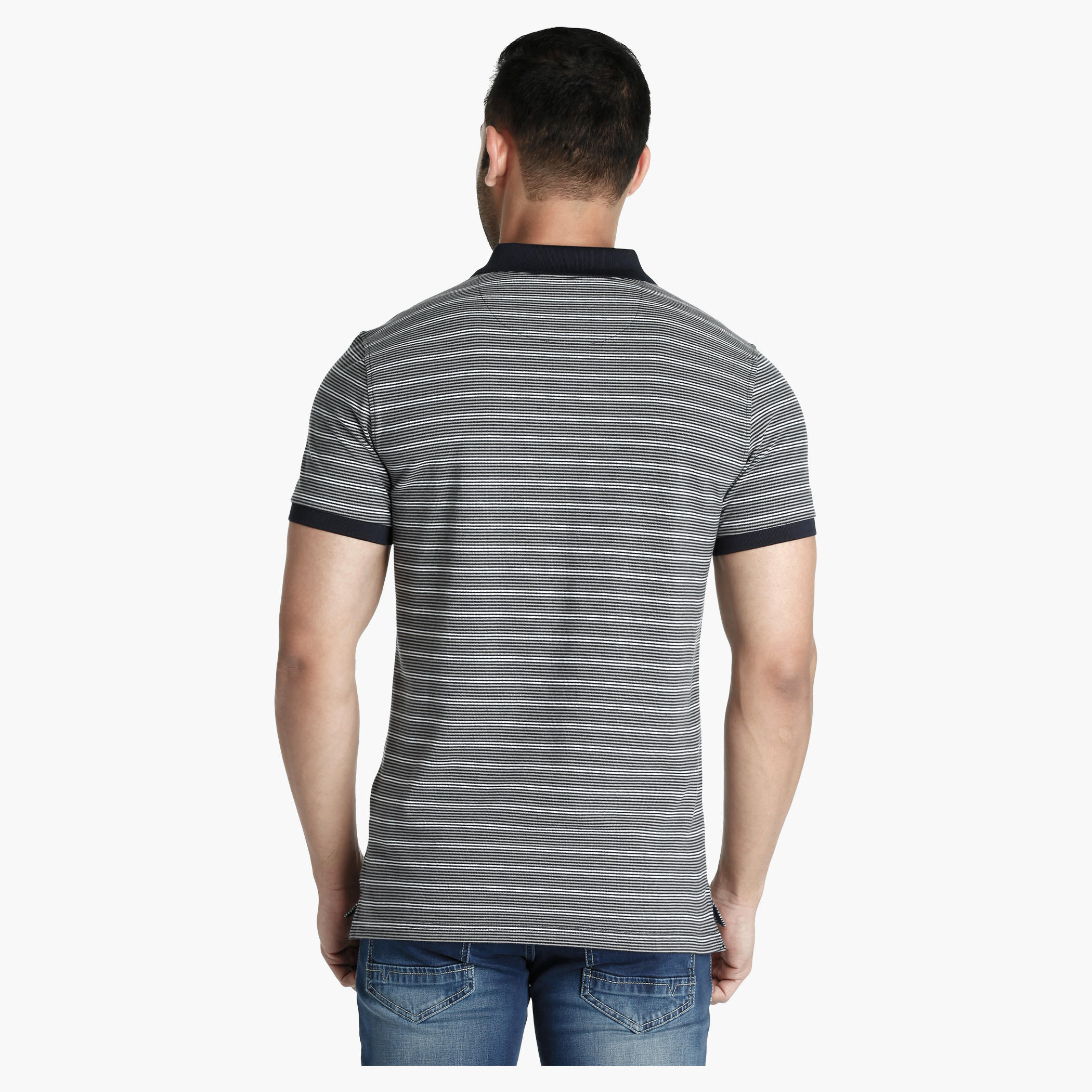Polo Neck T-Shirt with Short Sleeves-men-clothing-tshirtsandpolos-polos-image-2