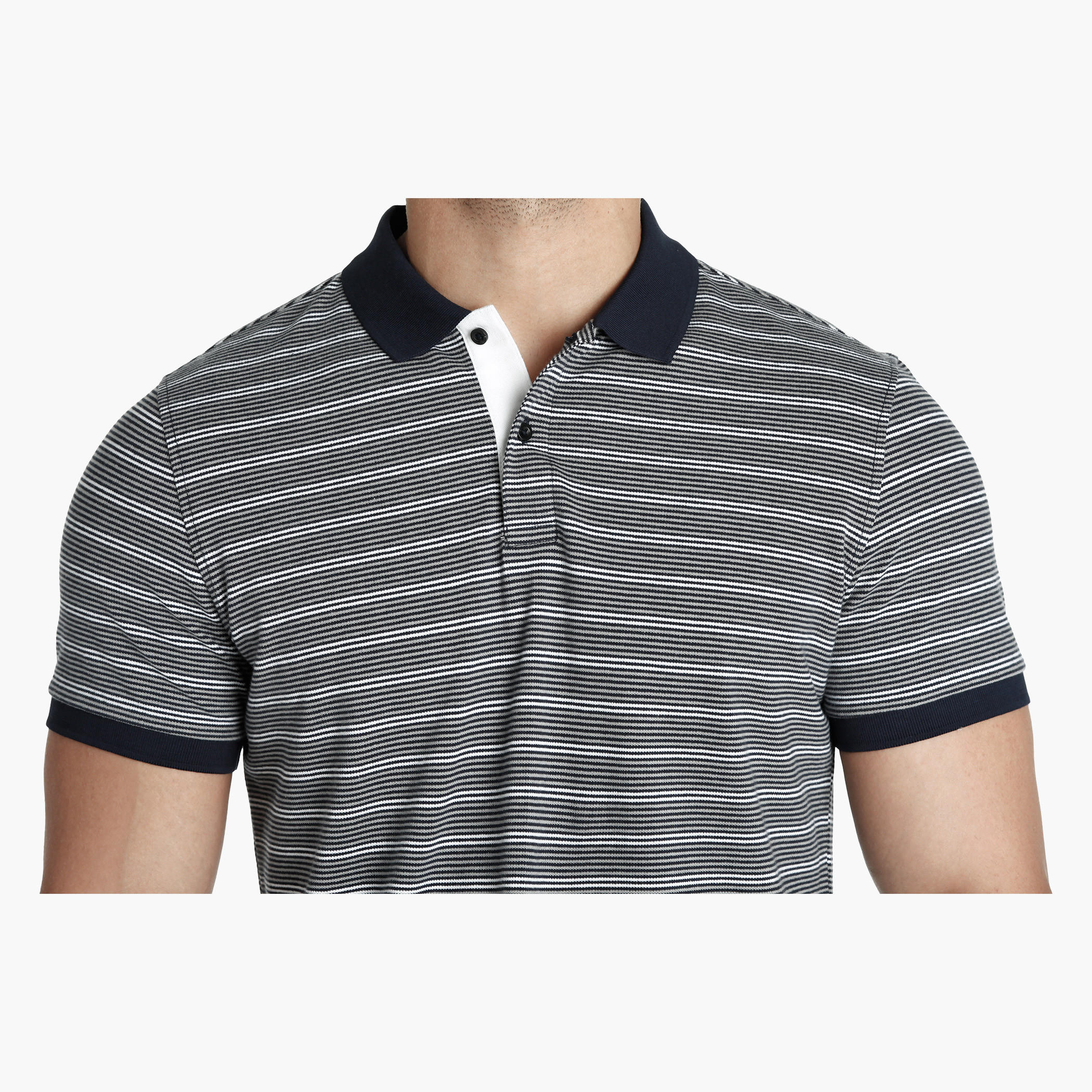 Polo Neck T-Shirt with Short Sleeves-men-clothing-tshirtsandpolos-polos-image-4