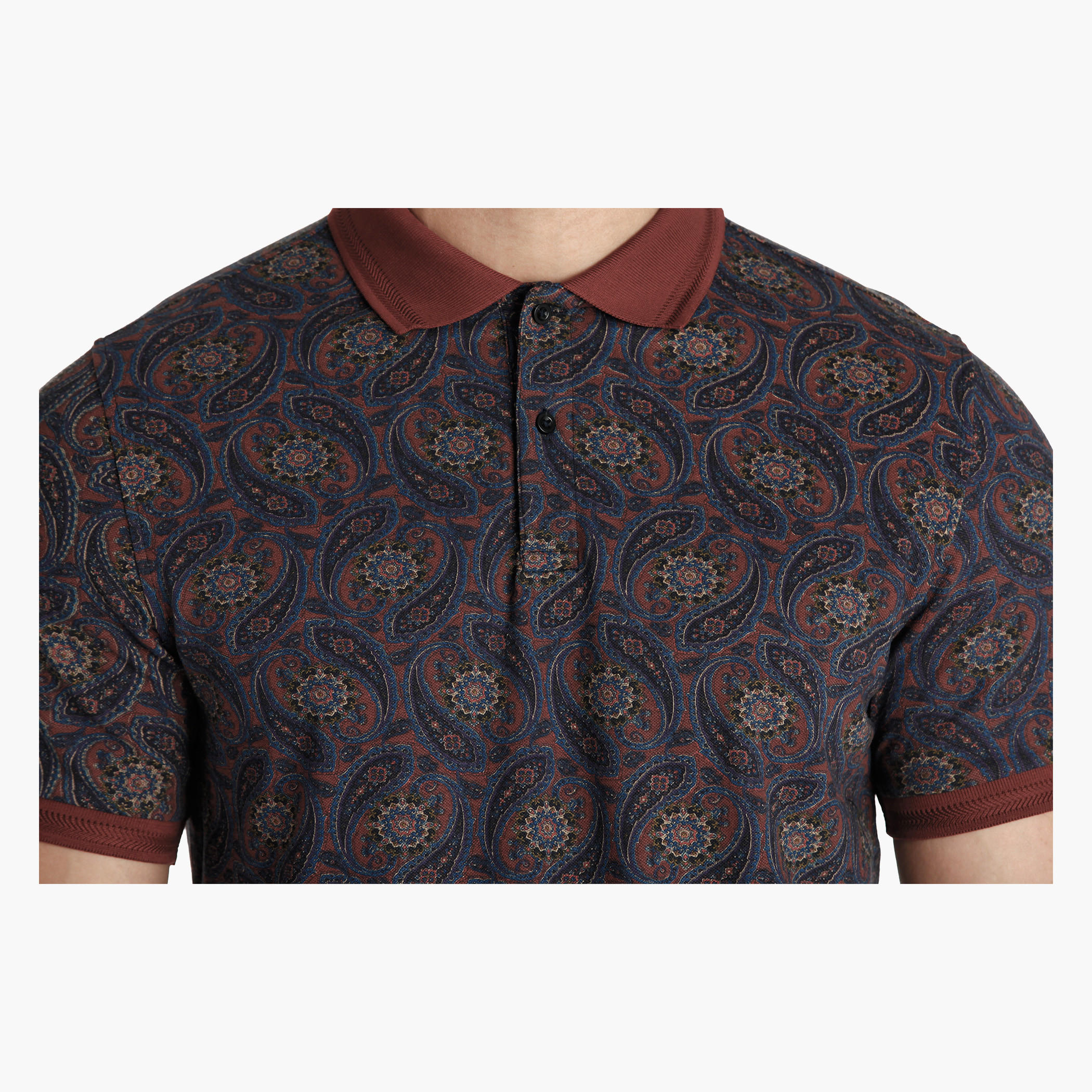 Printed T-Shirt with Short Sleeves-men-clothing-tshirtsandpolos-polos-image-4