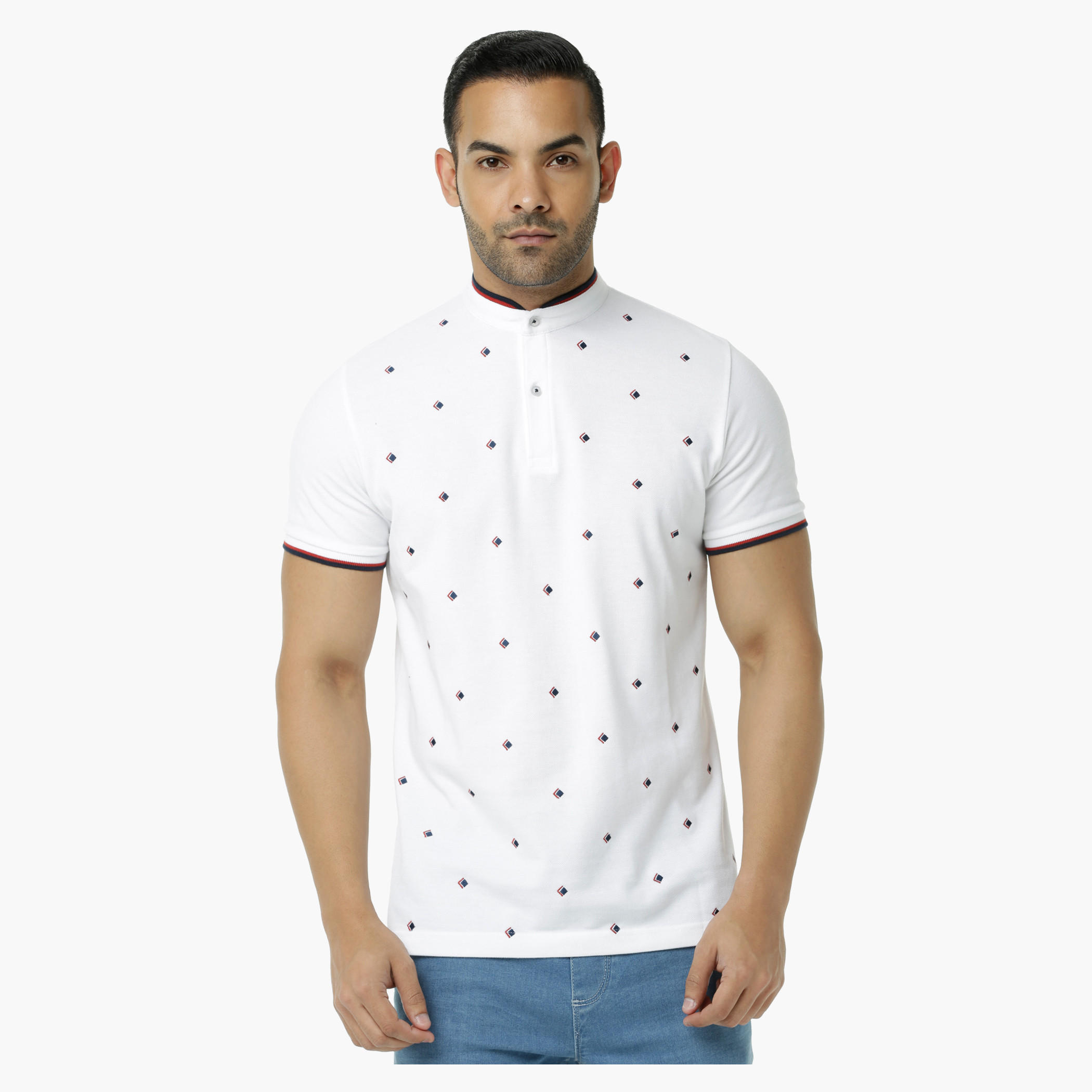 Embroidered Polo Pique T-Shirt in Slim Fit-men-clothing-tshirtsandpolos-polos-image-1