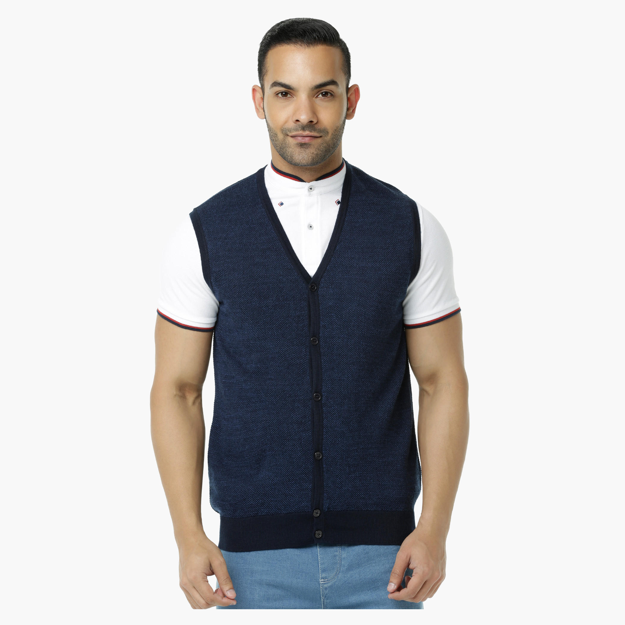 Textured Sweater with Front Placket-men-clothing-sweatersandpullovers-image-10