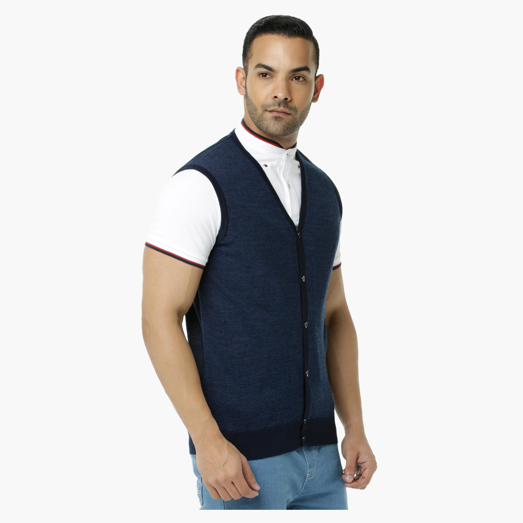 Textured Sweater with Front Placket-men-clothing-sweatersandpullovers-image-8