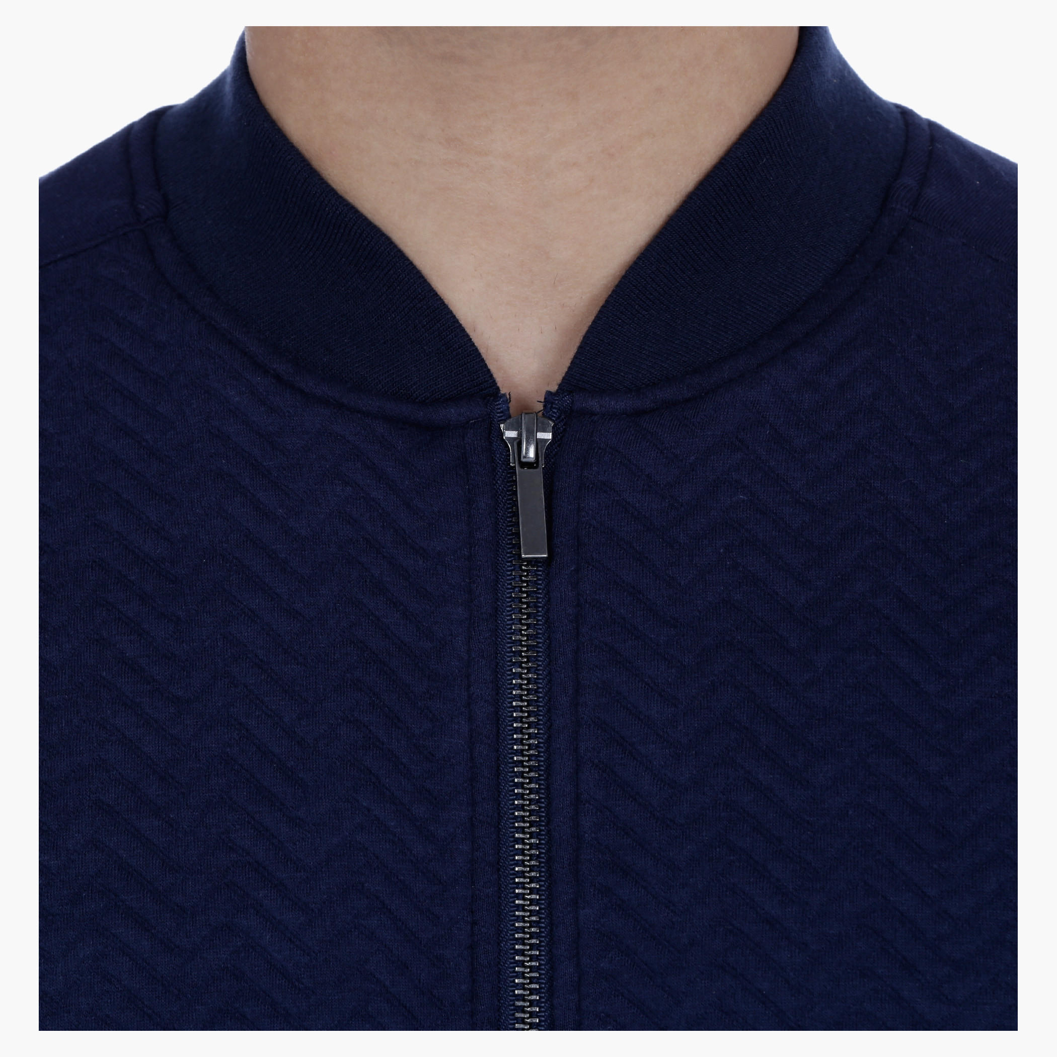 Knit Sweatshirt with Long Sleeves-men-winterwear-hoodiesandsweatshirts-image-2