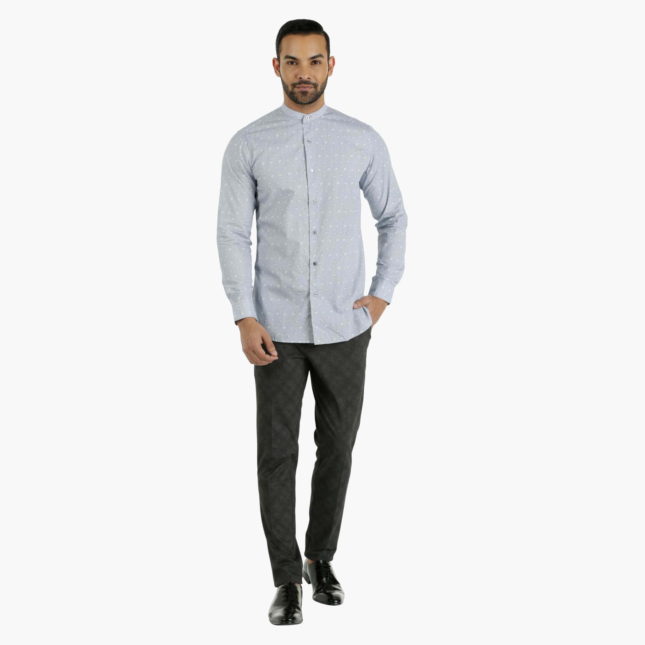 Knit Formal Trousers in Regular Fit-men-clothing-bottoms-trousersandchinos-trousers-image-1
