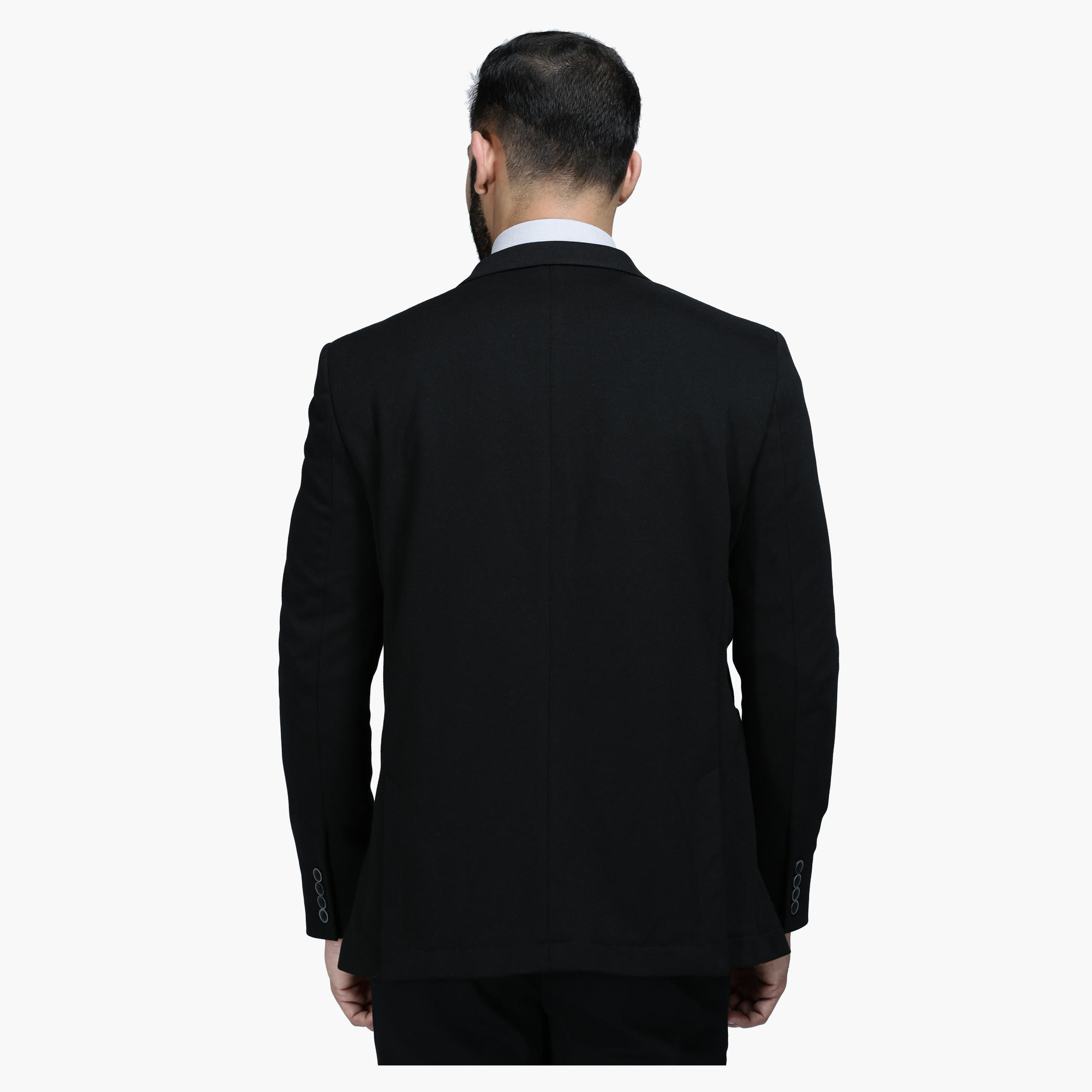Knit Blazer with Notched Collar and Long Sleeves in Regular Fit-men-winterwear-jacketsandblazers-image-2