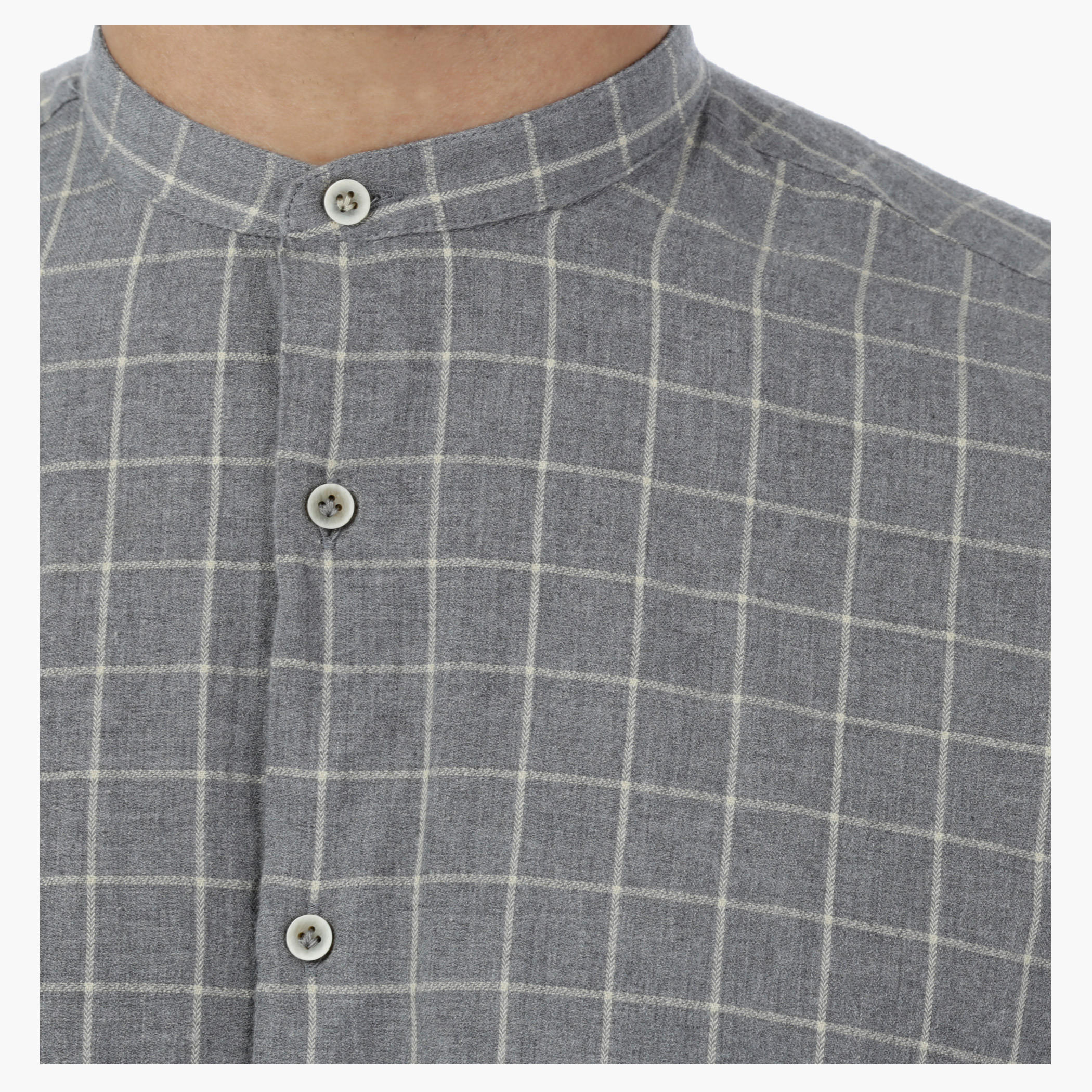 Chequered Melange Full-sleeved Shirt-men-clothing-shirts-image-4