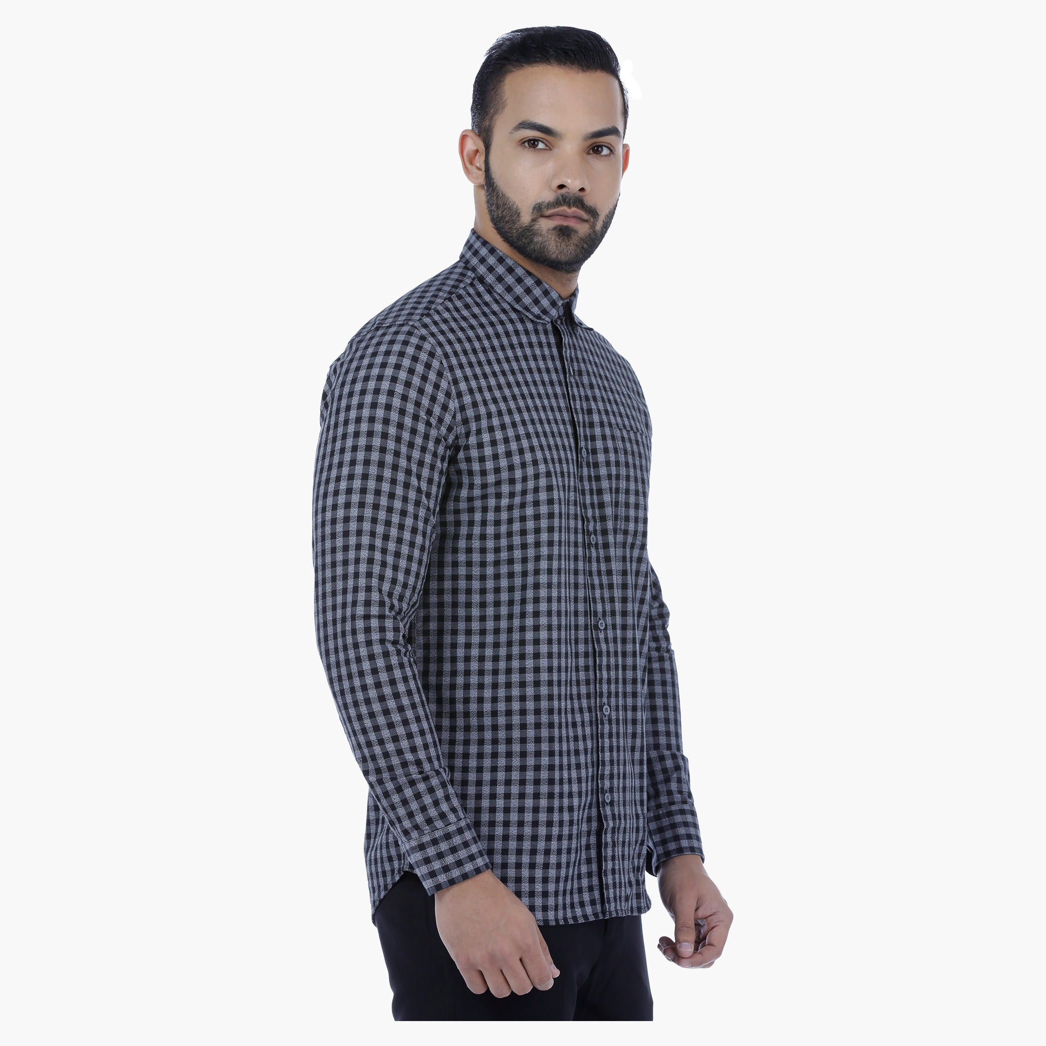 Chequered Shirt with Long Sleeves-men-clothing-shirts-image-3