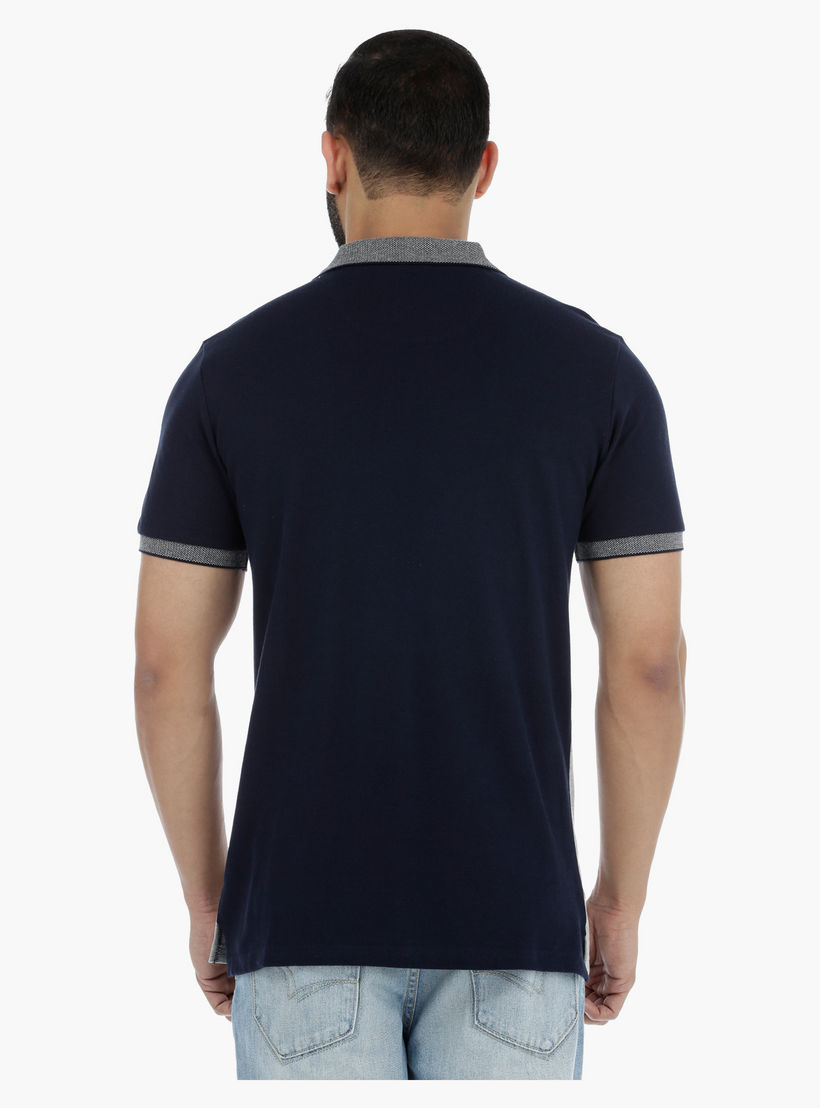 Polo Neck T-Shirt with Short Sleeves-men-clothing-tshirtsandpolos-polos-image-2