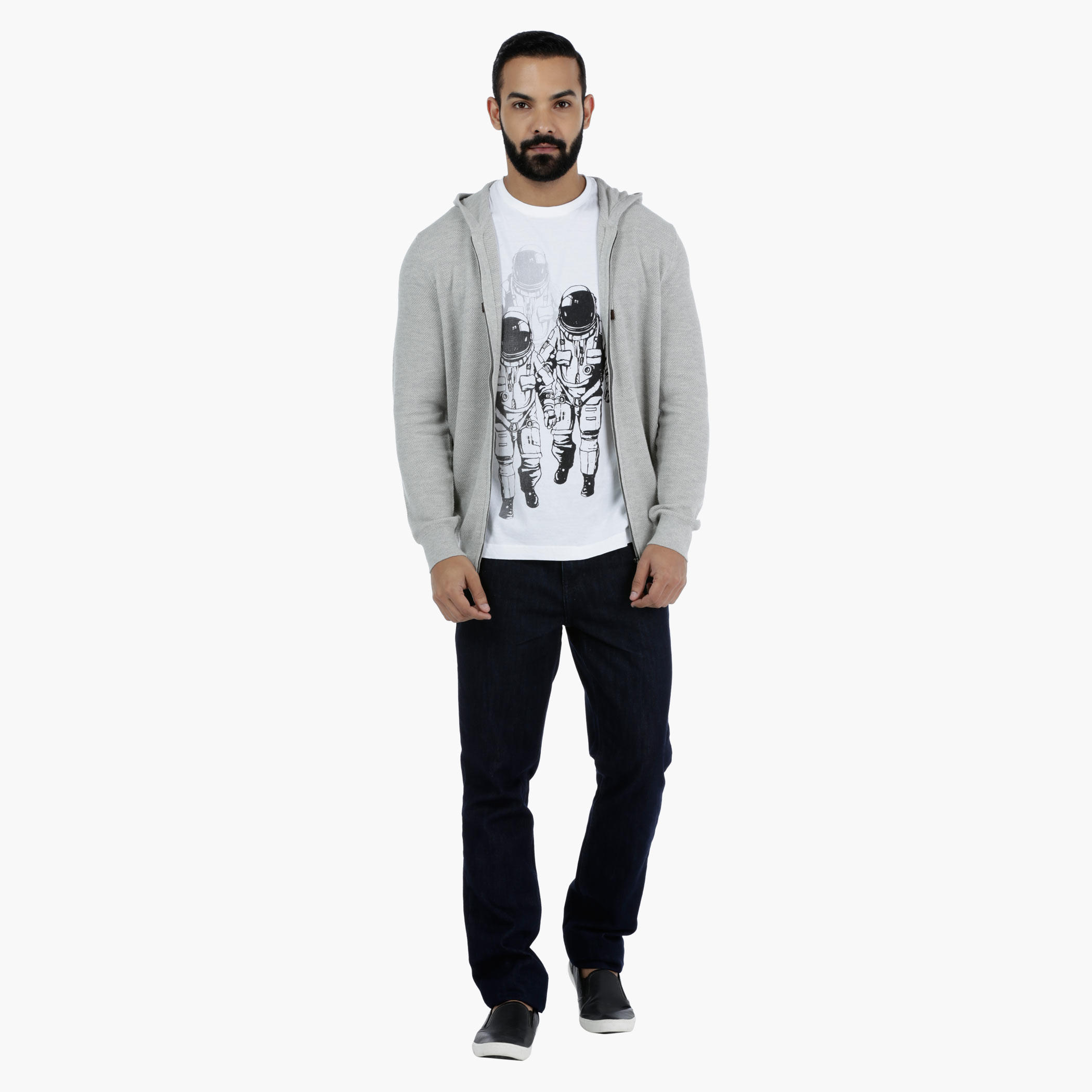 Textured Long Sleeves Sweater with Hood-men-winterwear-hoodiesandsweatshirts-image-5