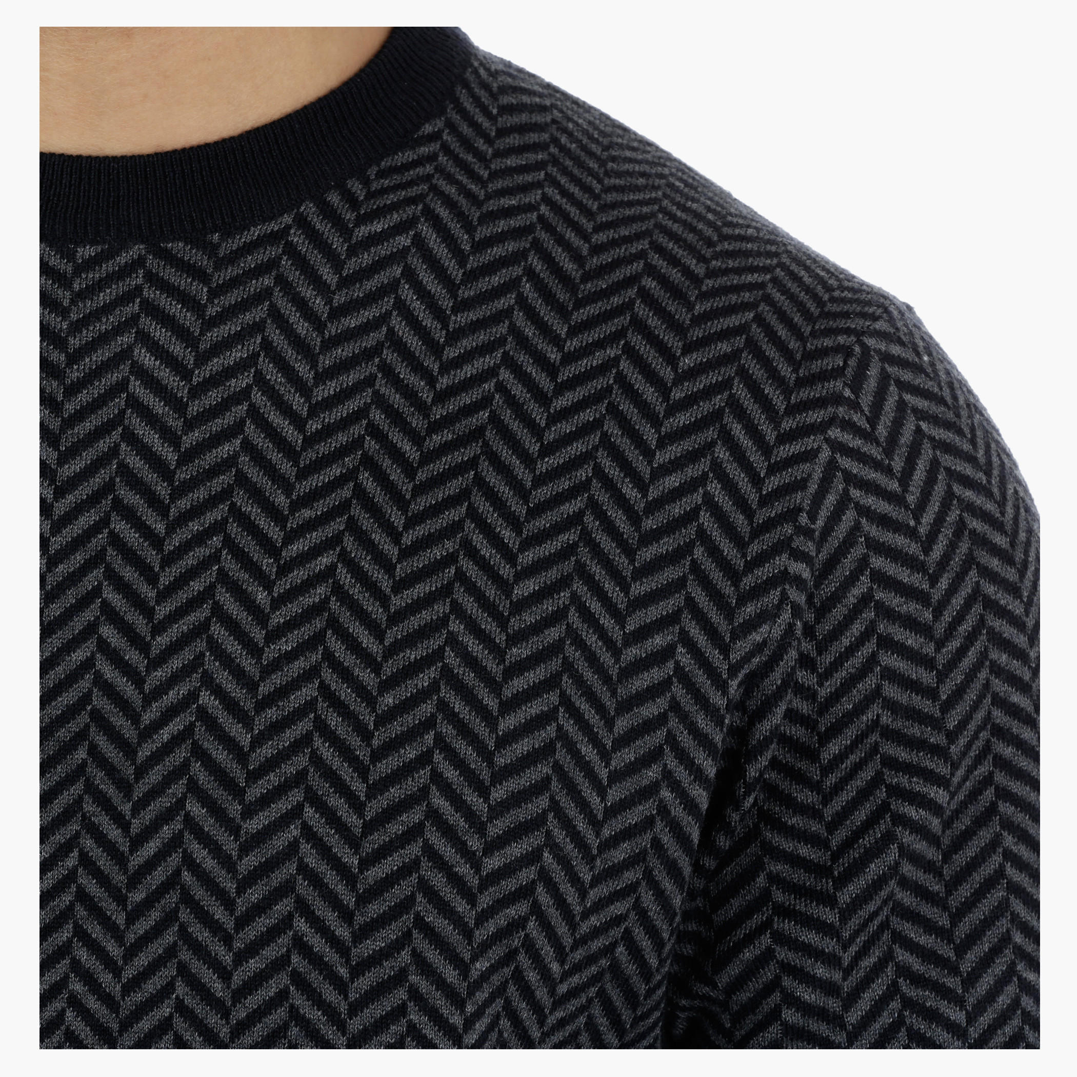 Herringbone Sweater with Long Sleeves-men-clothing-sweatersandpullovers-image-4