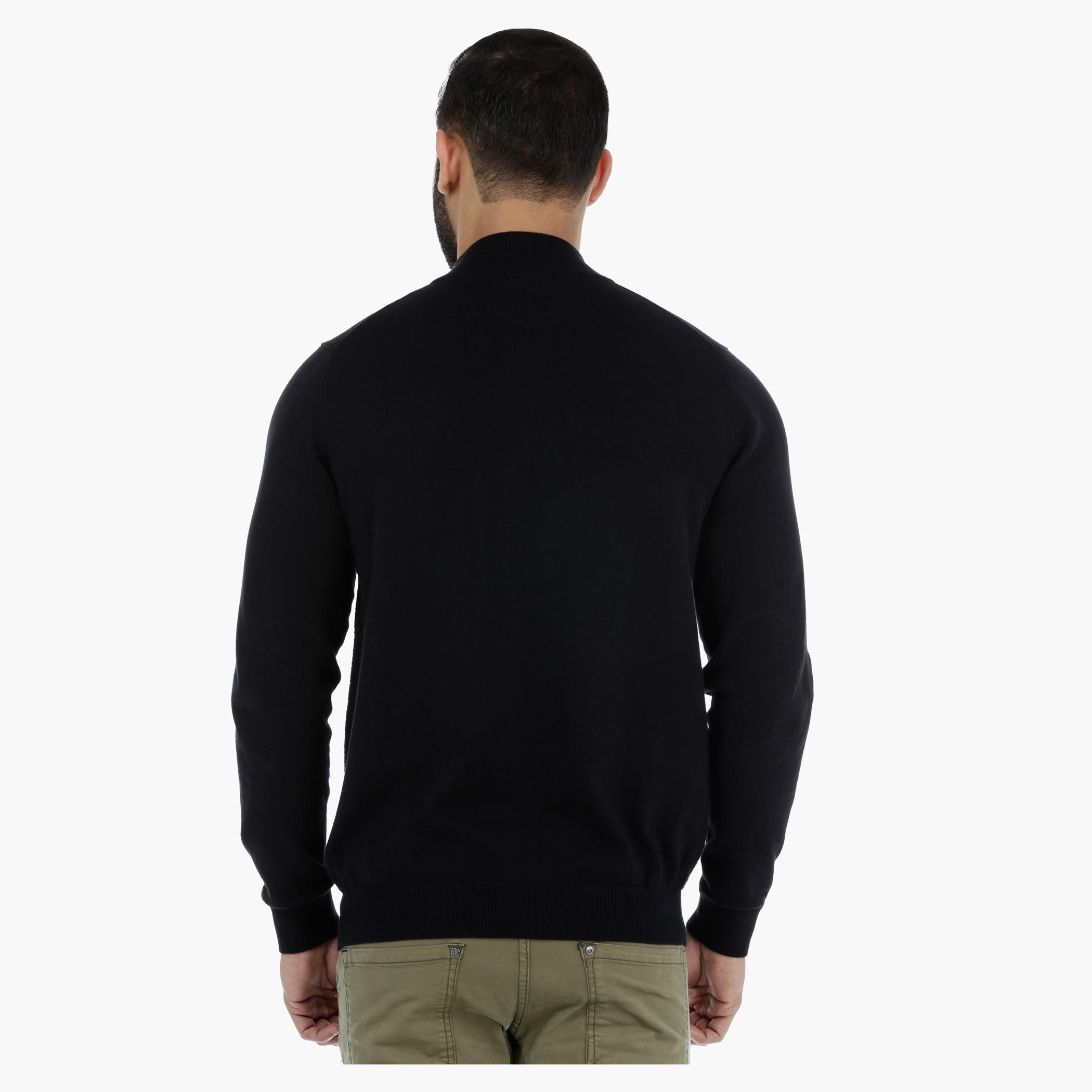 Textured Sweater with Long Sleeves-men-clothing-sweatersandpullovers-image-2