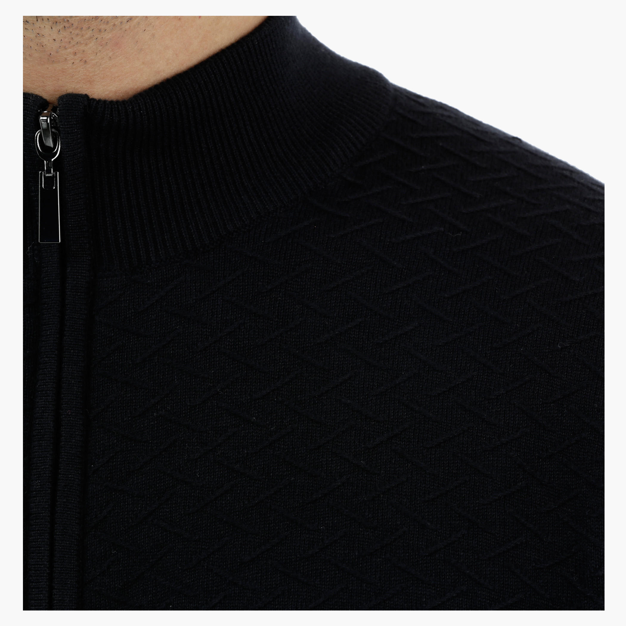 Textured Sweater with Long Sleeves-men-clothing-sweatersandpullovers-image-4