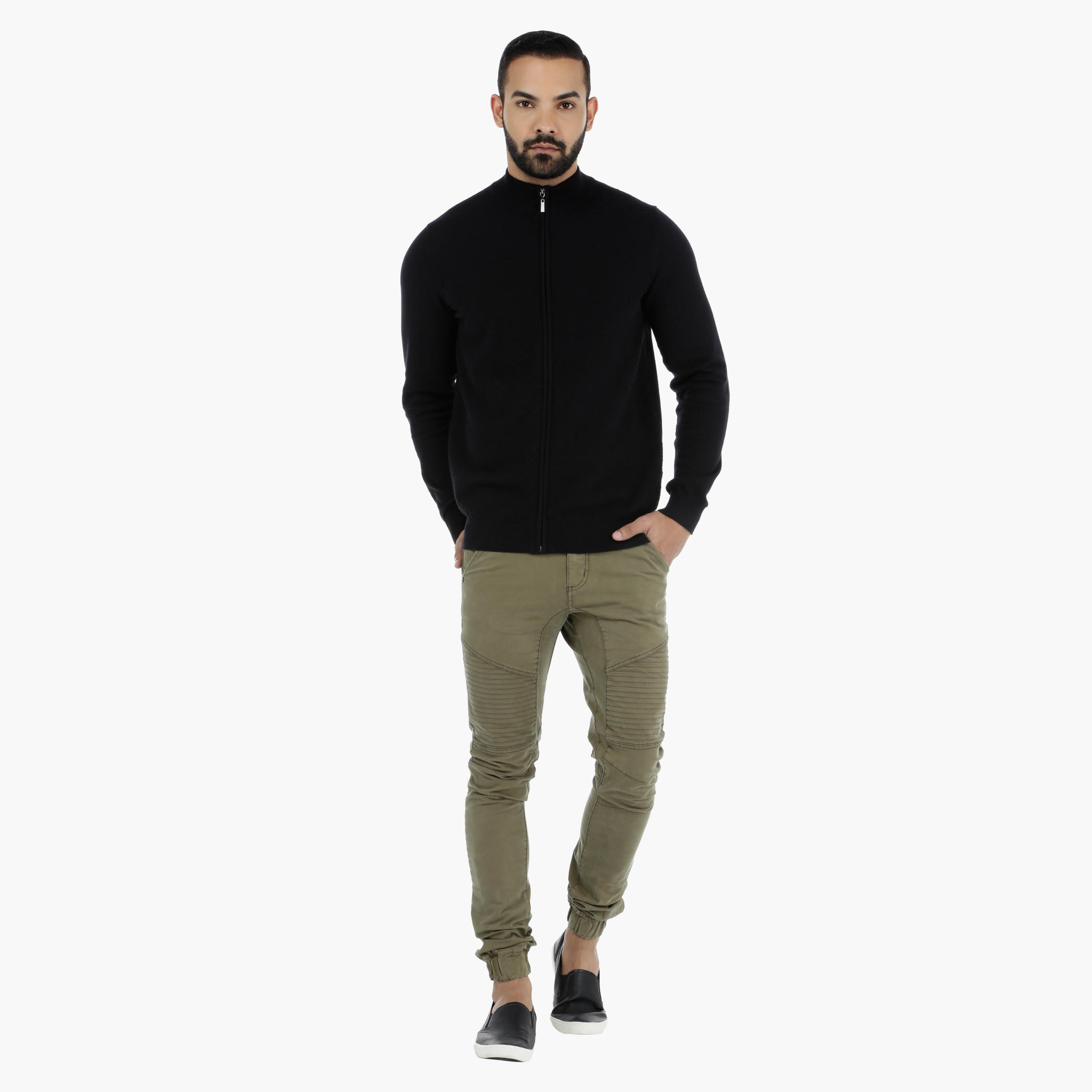 Textured Sweater with Long Sleeves-men-clothing-sweatersandpullovers-image-5