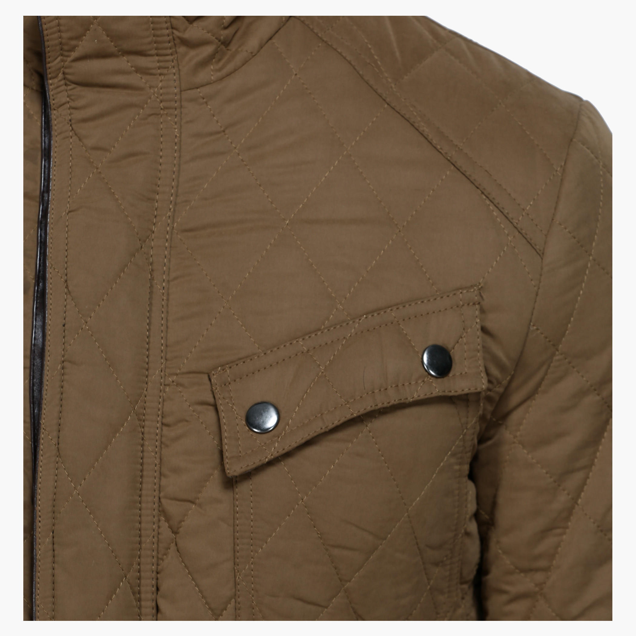Quilted Polyester Jacket with Long Sleeves in Regular Fit-men-clothing-jacketsandblazers-jackets-image-4