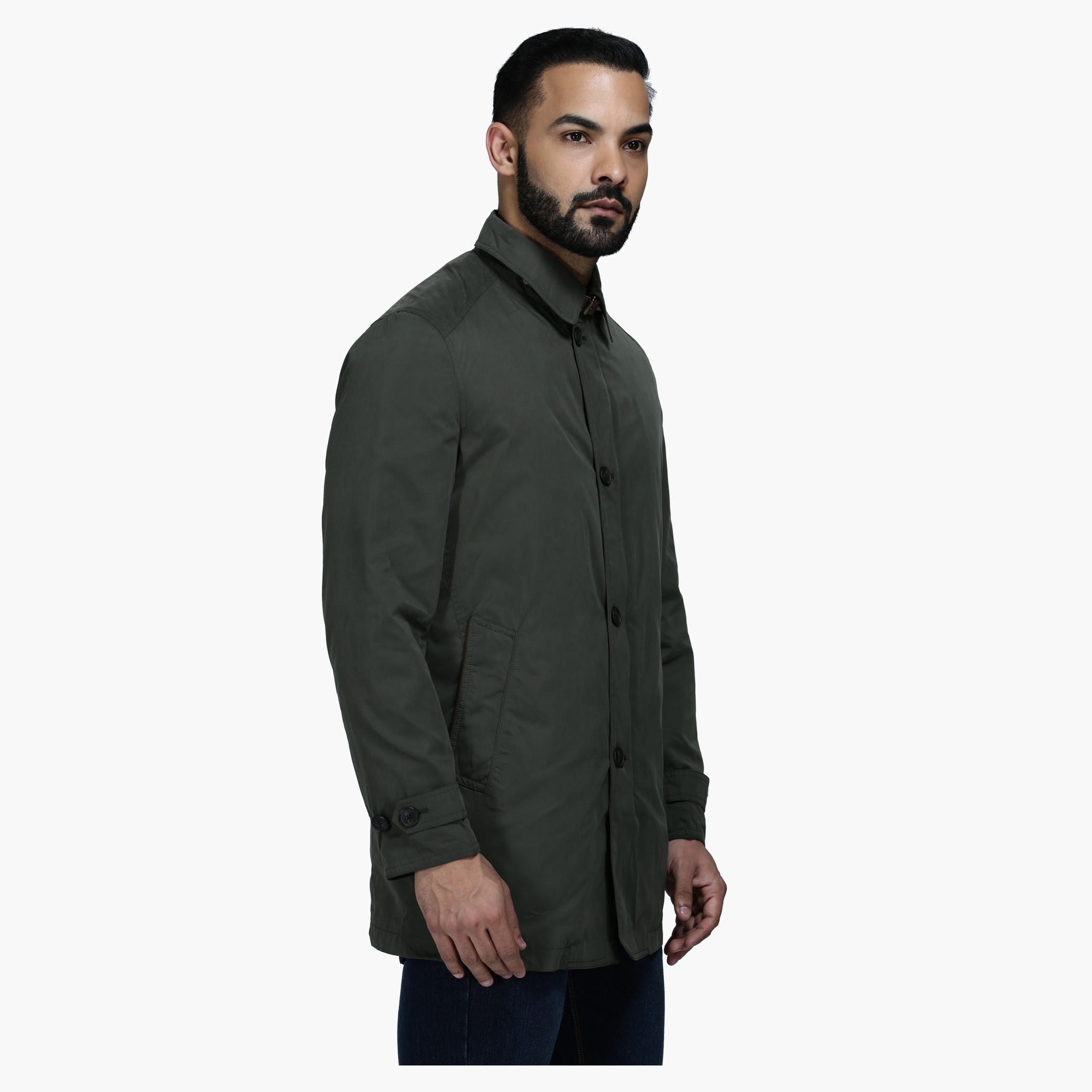 Quilted Polyester Jacket with Long Sleeves in Regular Fit-men-clothing-jacketsandblazers-jackets-image-3