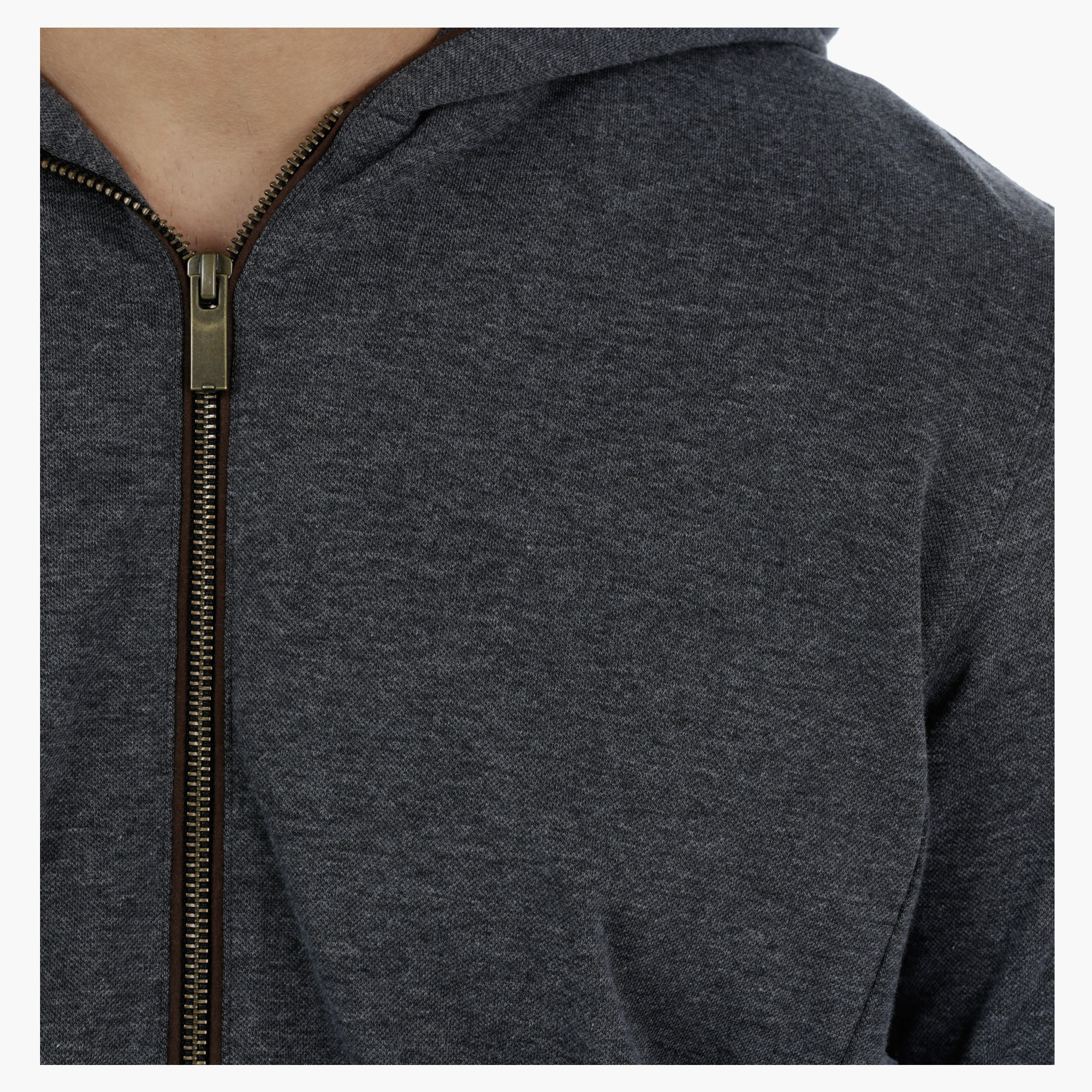 Knitted Long Sleeves Melange Jacket with Hood-men-winterwear-hoodiesandsweatshirts-image-4