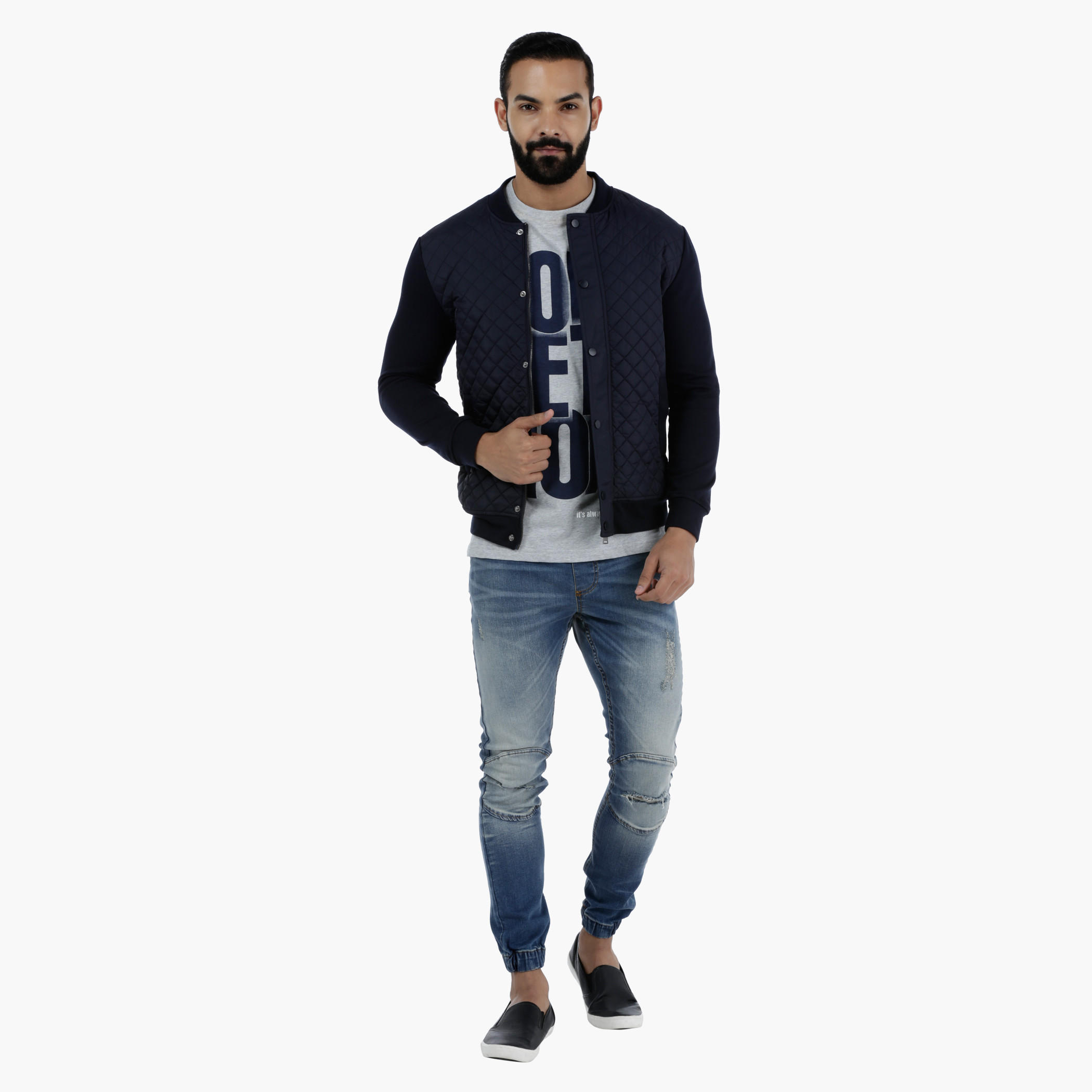 Quilted Long Sleeves Jacket in Slim Fit-men-clothing-jacketsandblazers-jackets-image-5