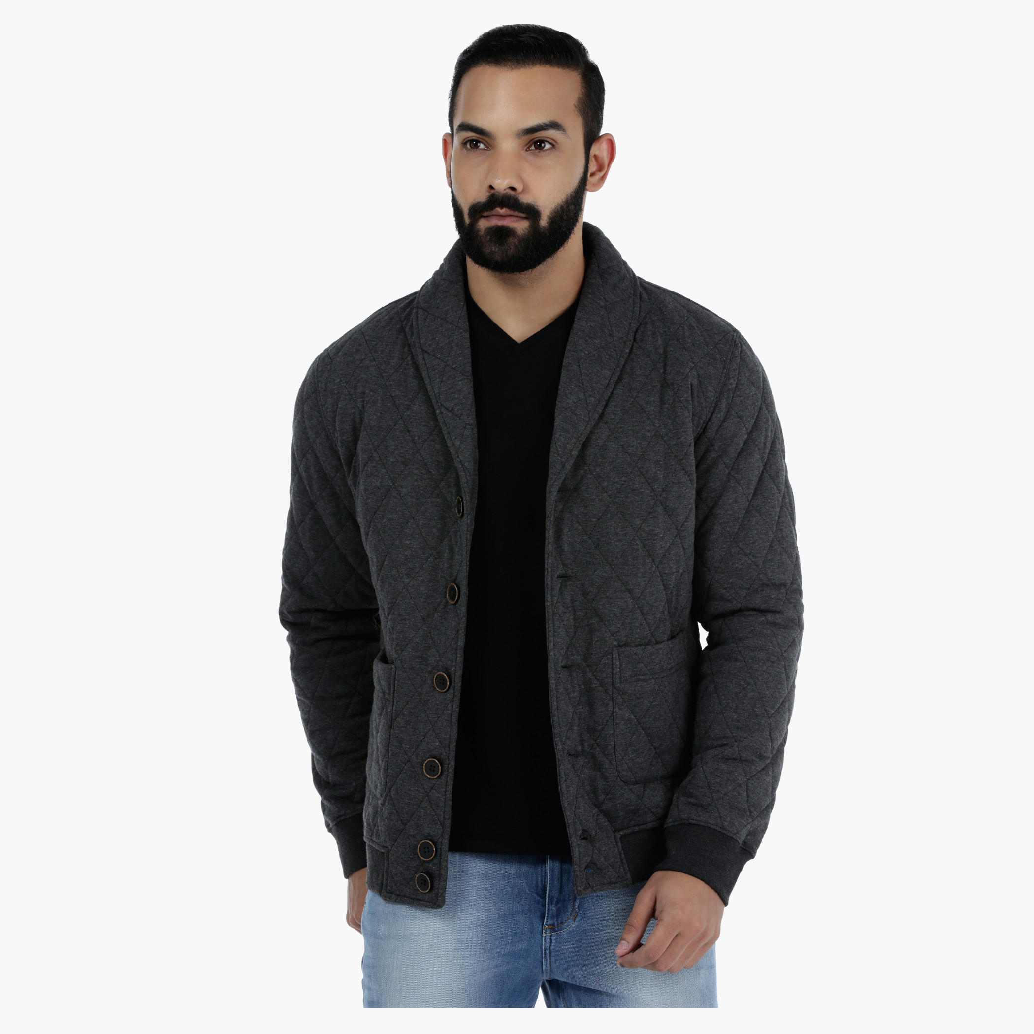 Quilted Long Sleeves Jacket in Slim Fit-men-clothing-jacketsandblazers-jackets-image-1