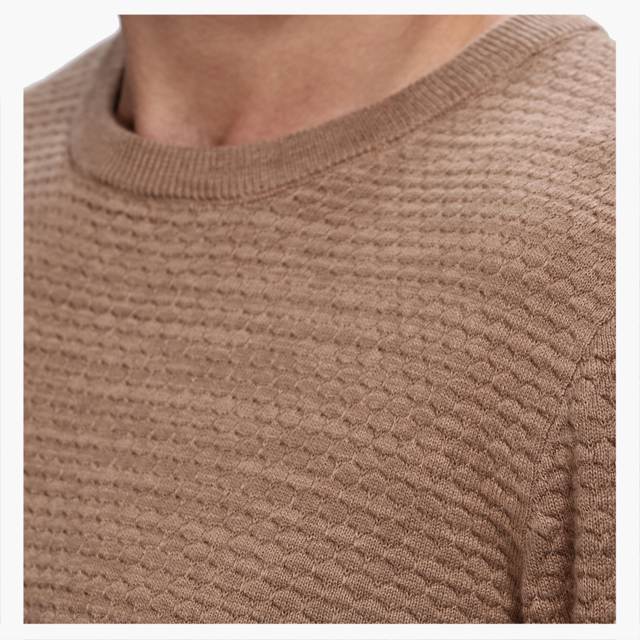 Melange Round Neck Sweater with Long Sleeves in Regular Fit-men-clothing-sweatersandpullovers-image-9