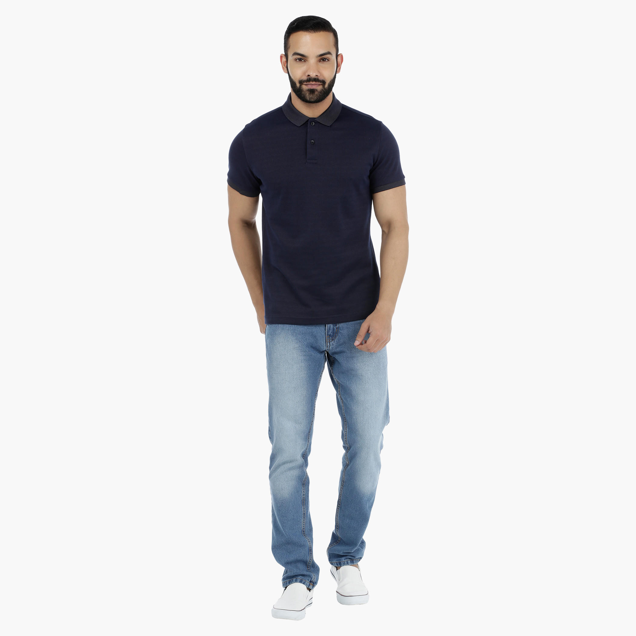 Polo Neck T-Shirt in Slim Fit-men-clothing-tshirtsandpolos-polos-image-5
