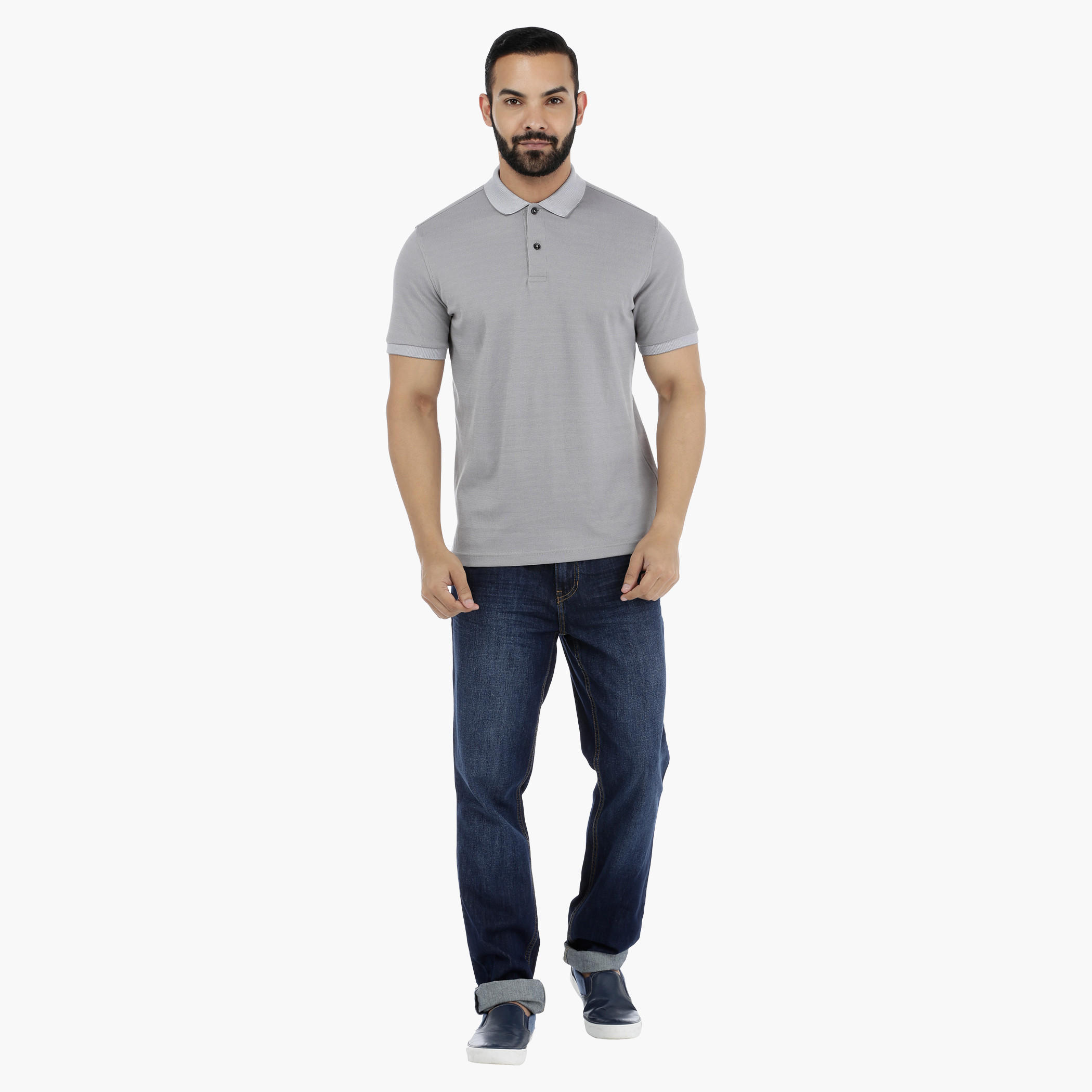 Polo Neck T-Shirt in Slim Fit-men-clothing-tshirtsandpolos-polos-image-10