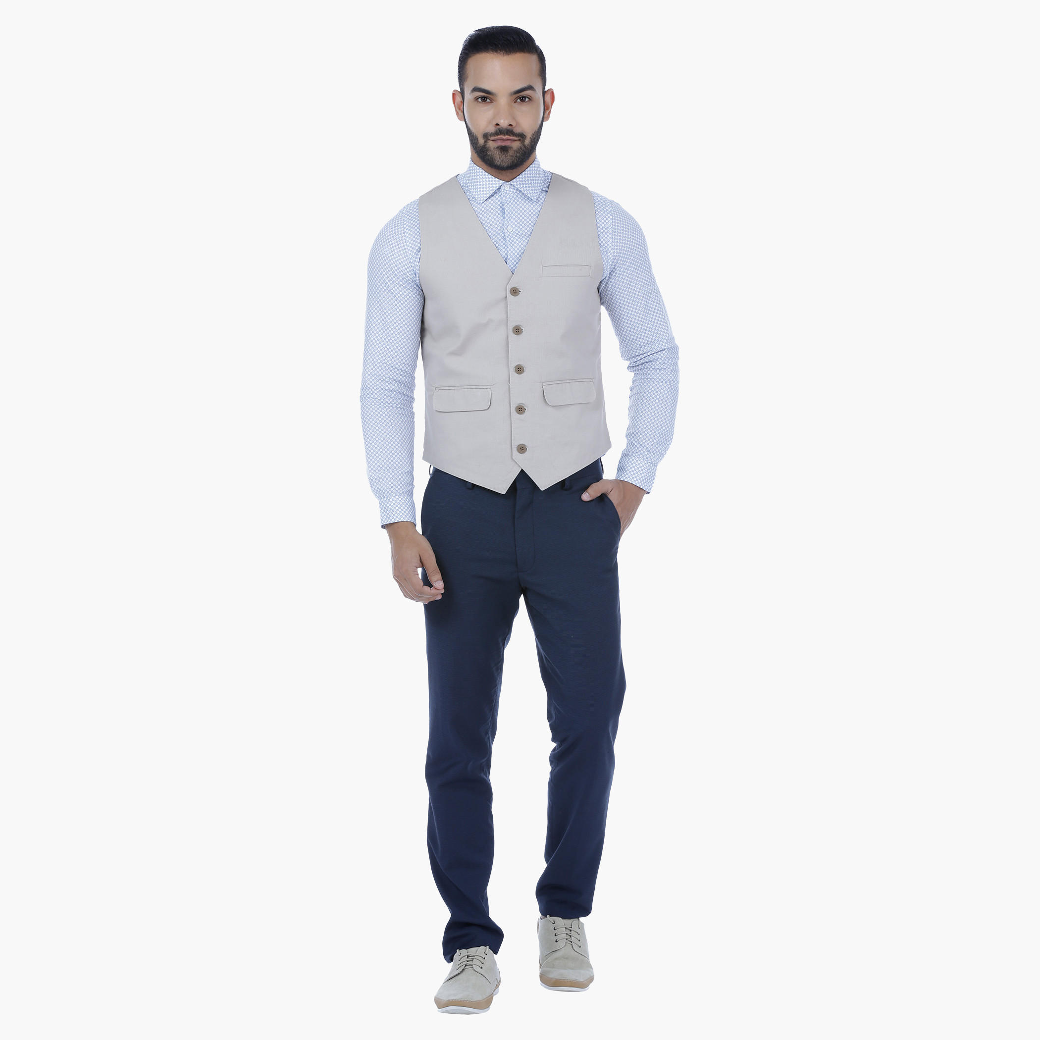 Ribbed 5-Button Waistcoat-men-clothing-jacketsandblazers-coats-image-1