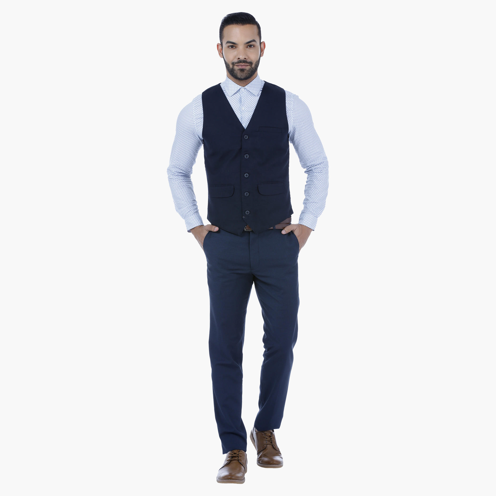 Ribbed 5-Button Waistcoat-men-clothing-jacketsandblazers-coats-image-1