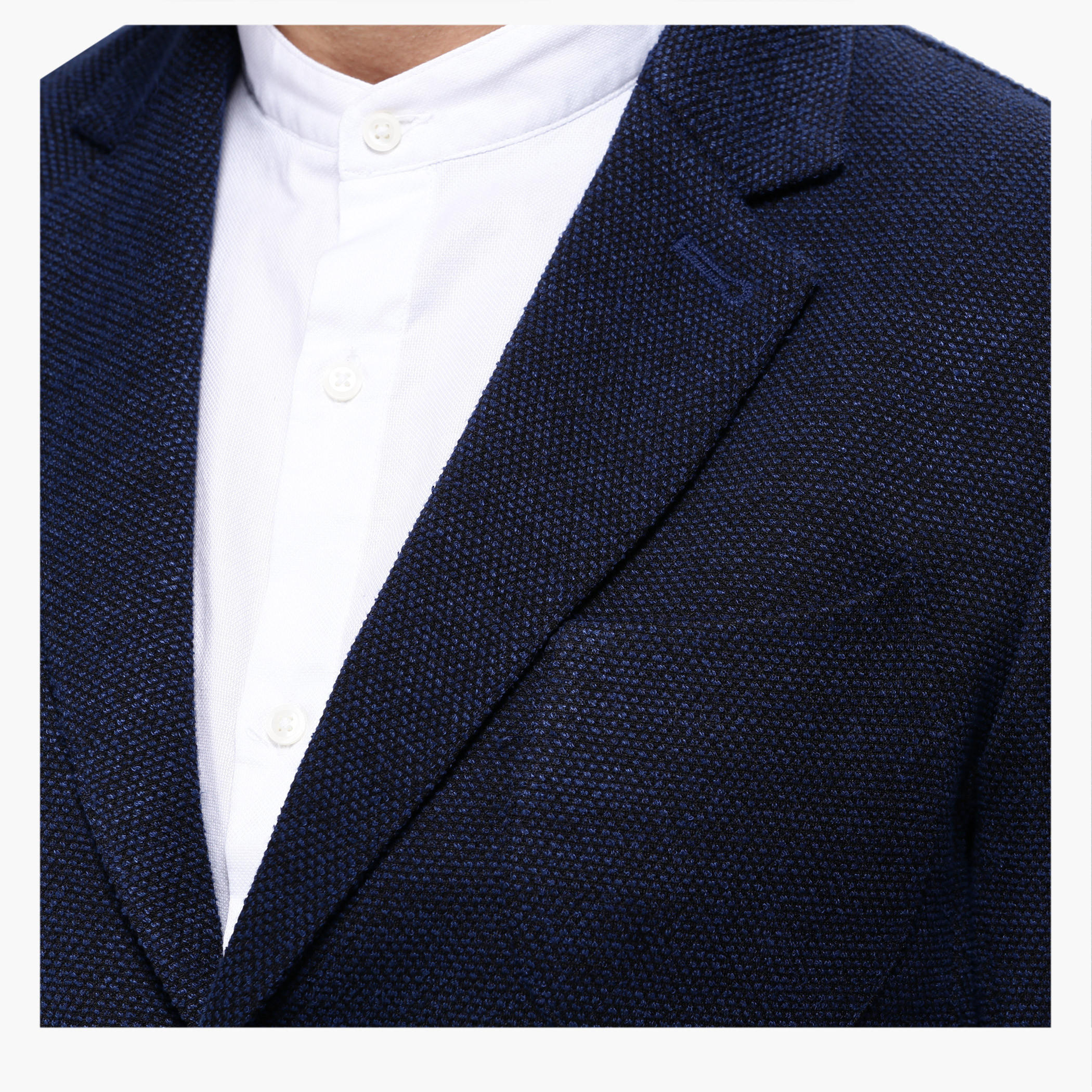Dobby Blazer with Notched Collar and Long Sleeves-men-winterwear-jacketsandblazers-image-4
