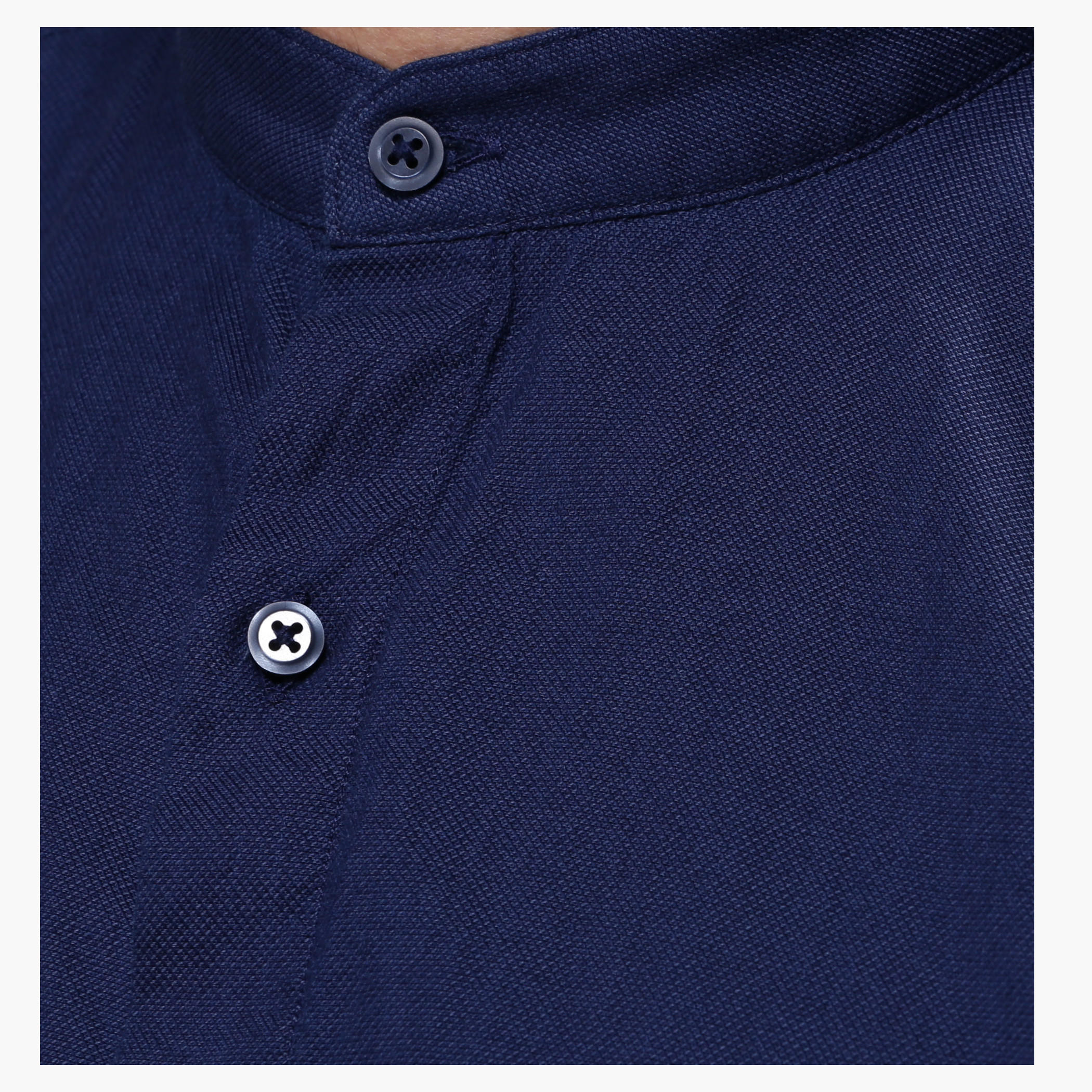 Casual Shirt with Mandarin Collar and Long Sleeves in Slim Fit-men-clothing-shirts-image-9
