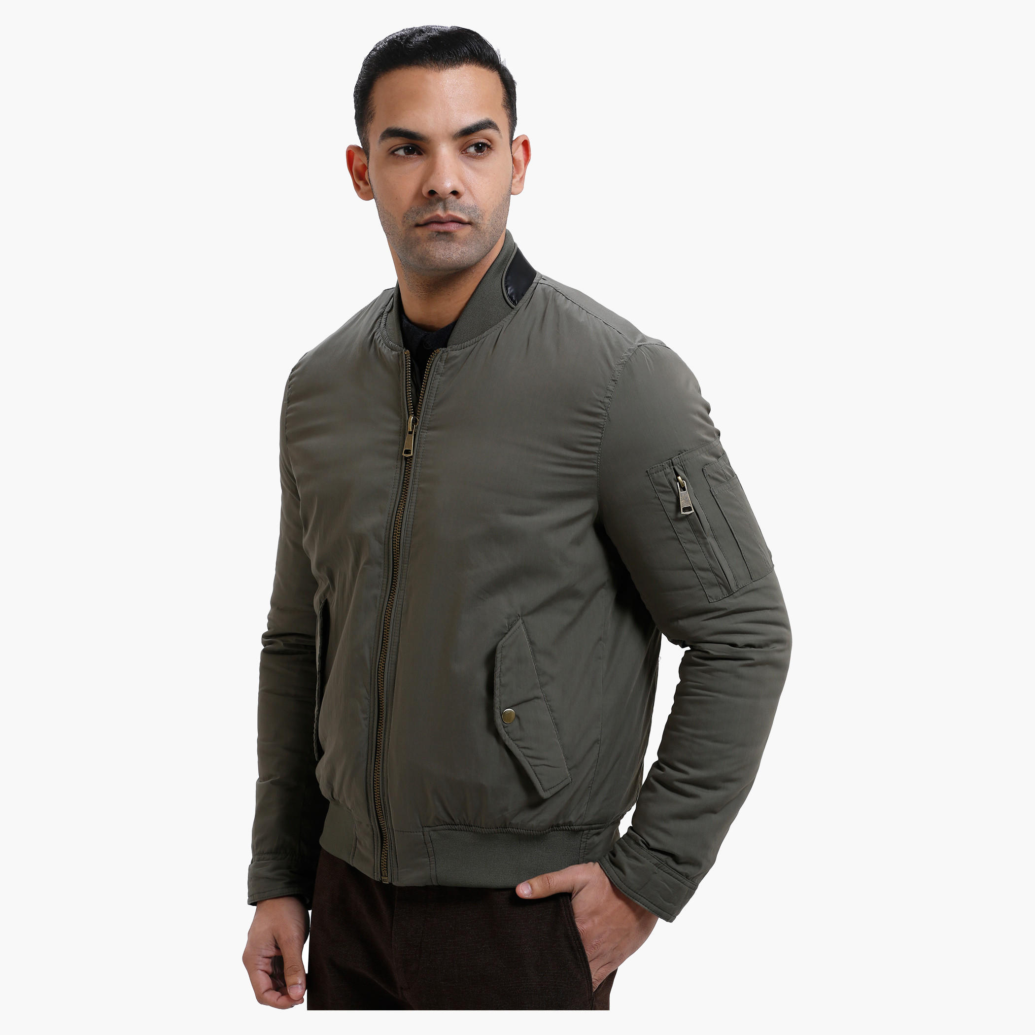 Long Sleeves Bomber Jacket with Zip Detailing-men-clothing-jacketsandblazers-jackets-image-1
